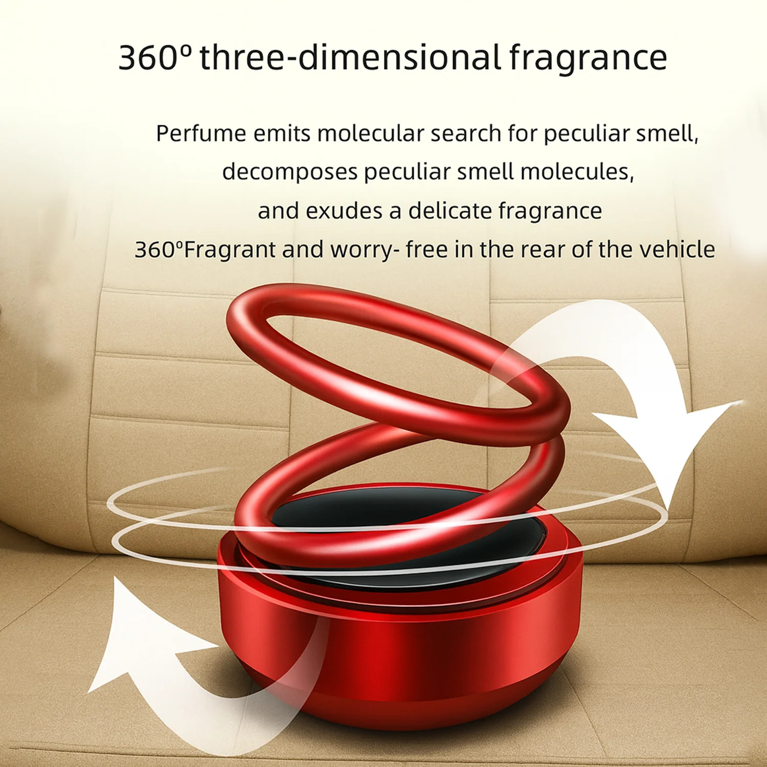 Small Solar Car Aroma Air Freshener (1 Pc) - Image 3