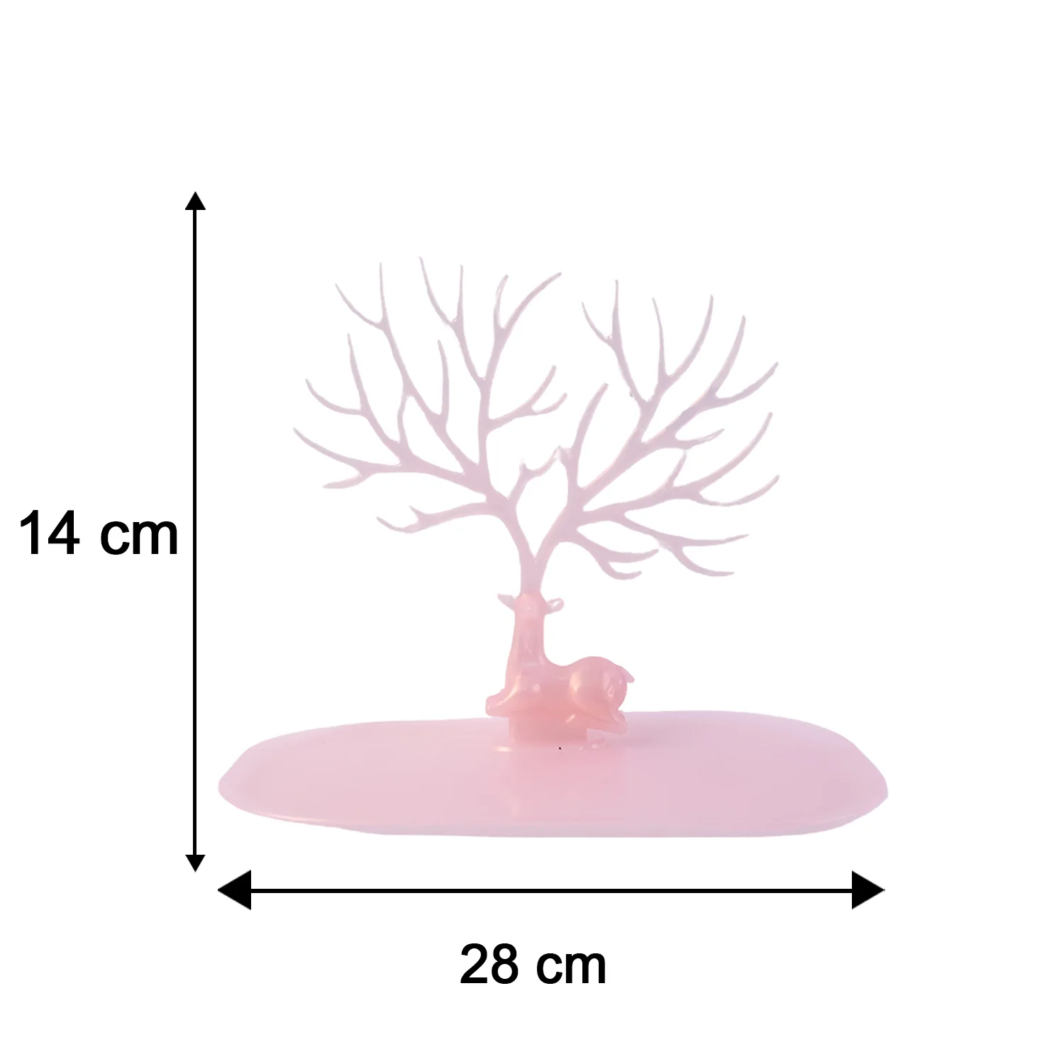 Small Deer Antlers Jewelry Stand Tree-Shaped Earring and Ring Organizer with Base - Image 6