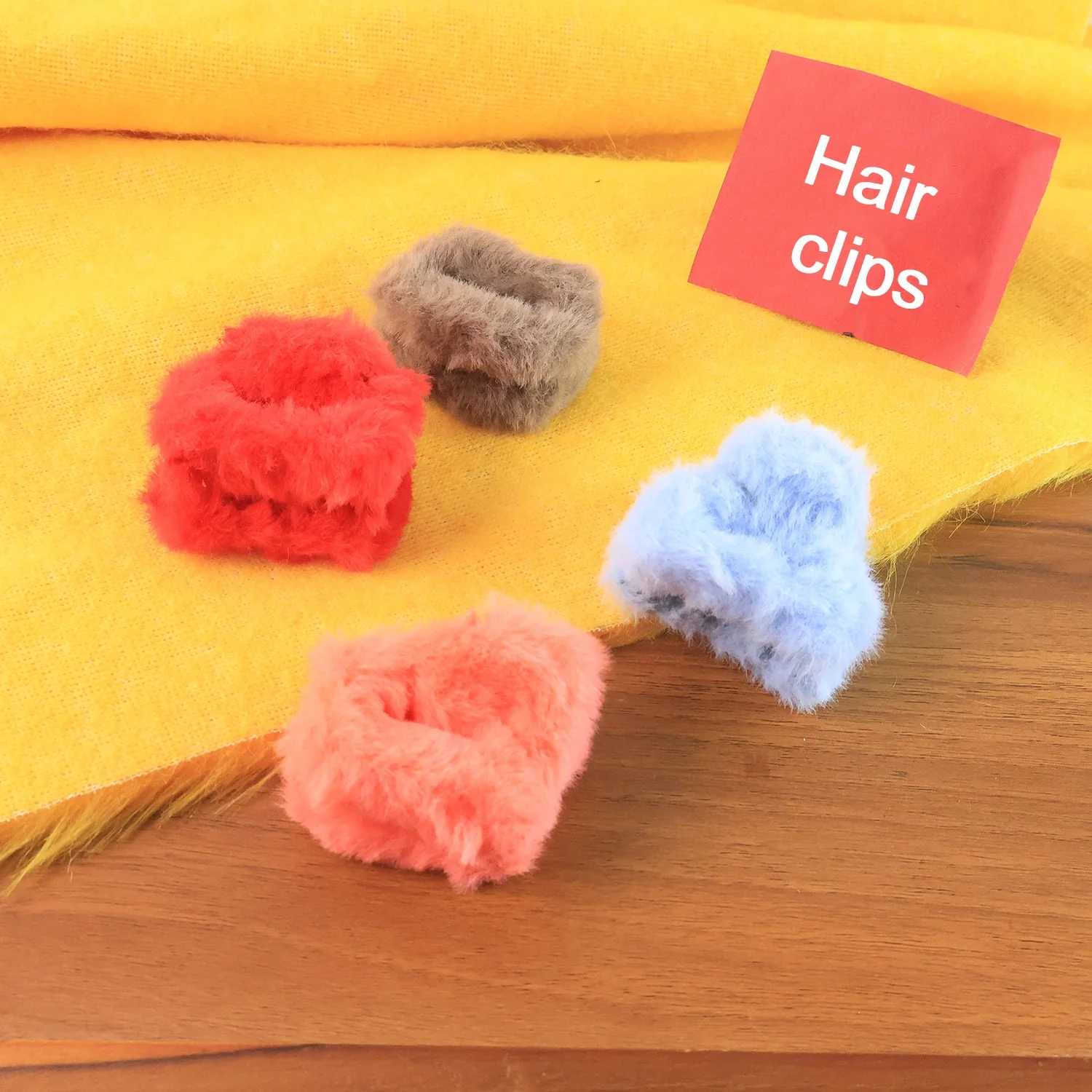 Small Hair Claw Clips, Plastic Fluffy Hair Claw Hair, Hair accessories (12 Pcs Set) - Image 3