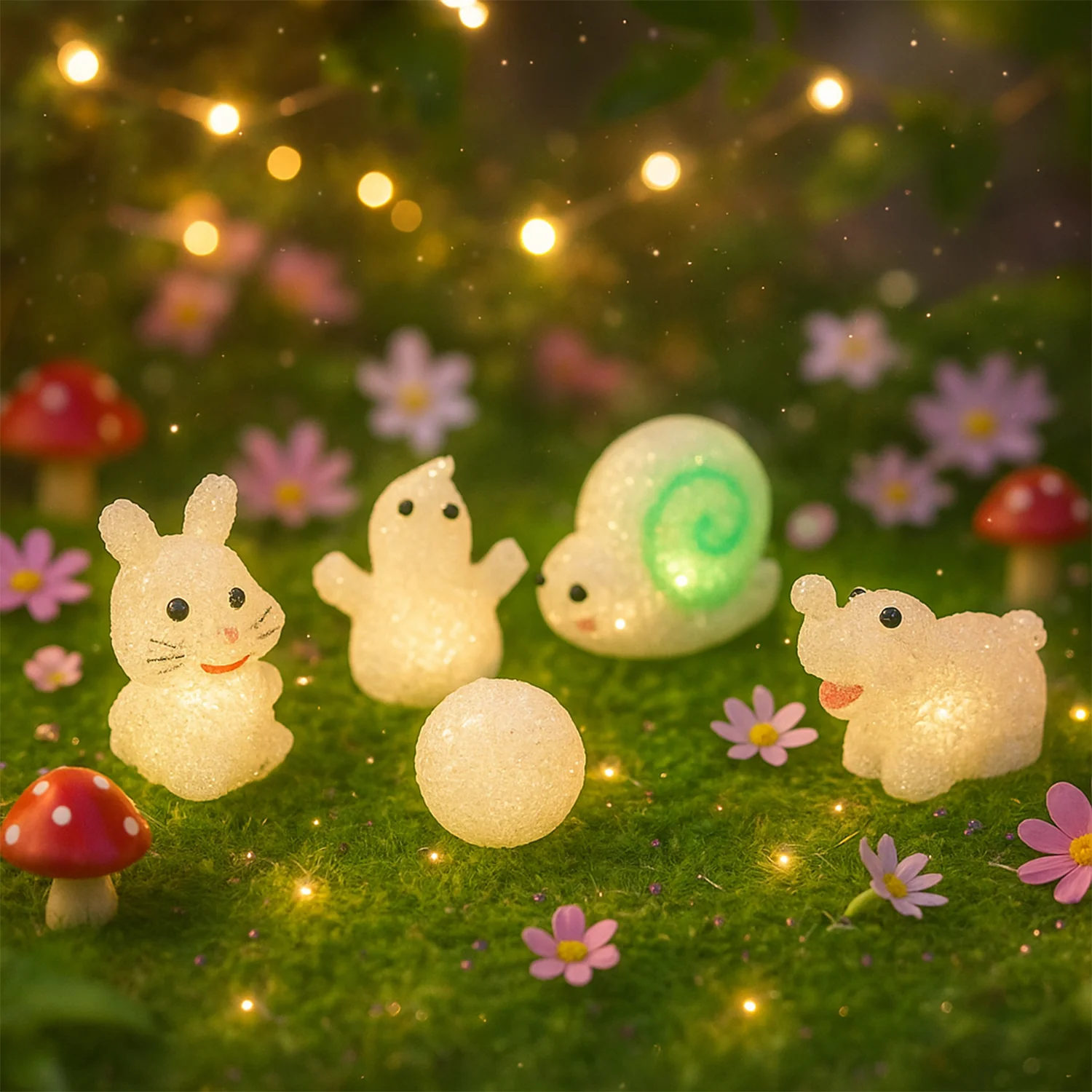 Decorative Multi Shape LED Night Lamp Set Cute Animal Design (6 Pc) - Image 10