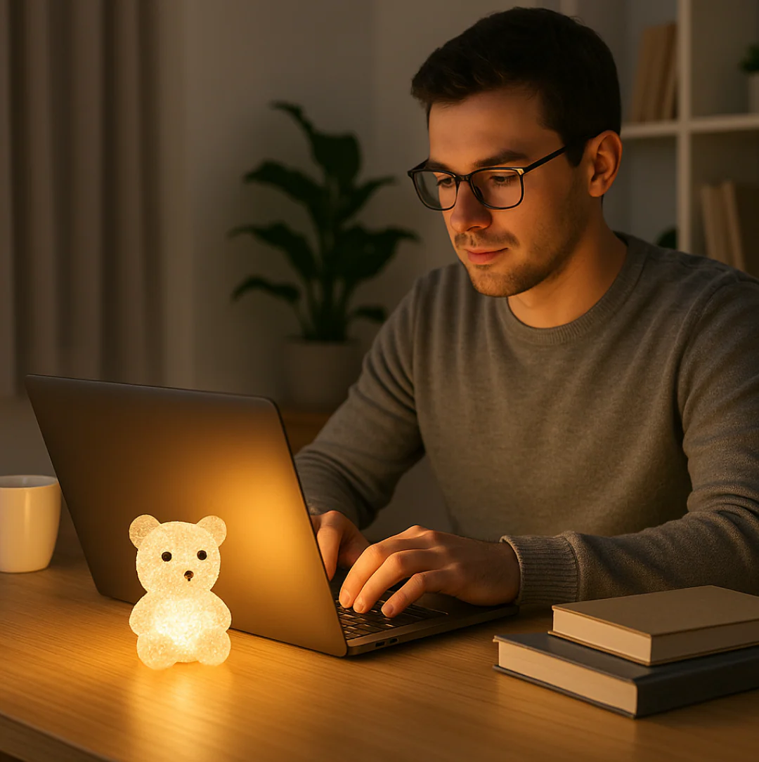 Decorative Multi Shape LED Night Lamp Set Cute Animal Design (6 Pc) - Image 8