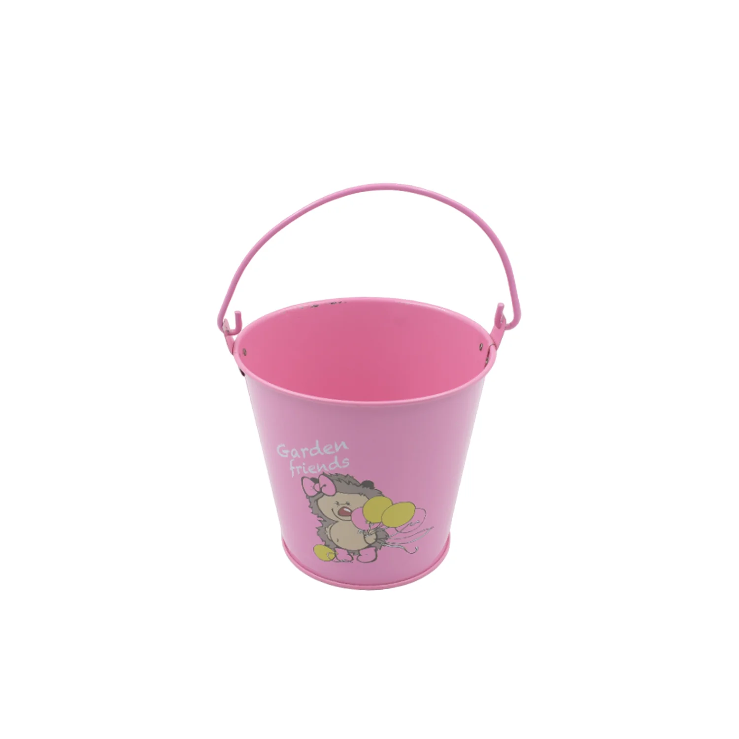 Small Metal Bucket for Plants & Decor (1 Pc, With Handle) - Image 3