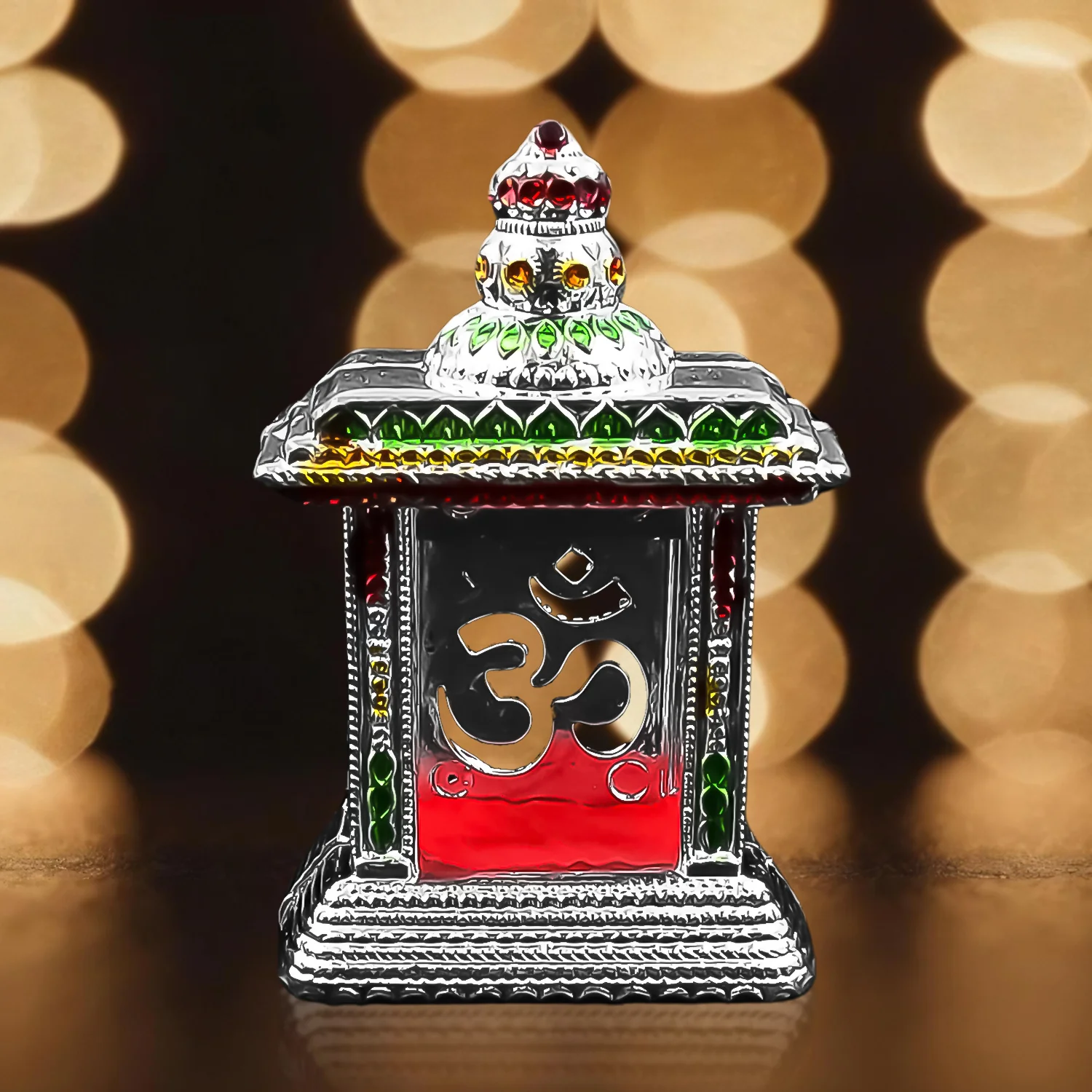 Adhesive Small Om Temple, Car Dashboard Temple (1 Pc) - Image 4