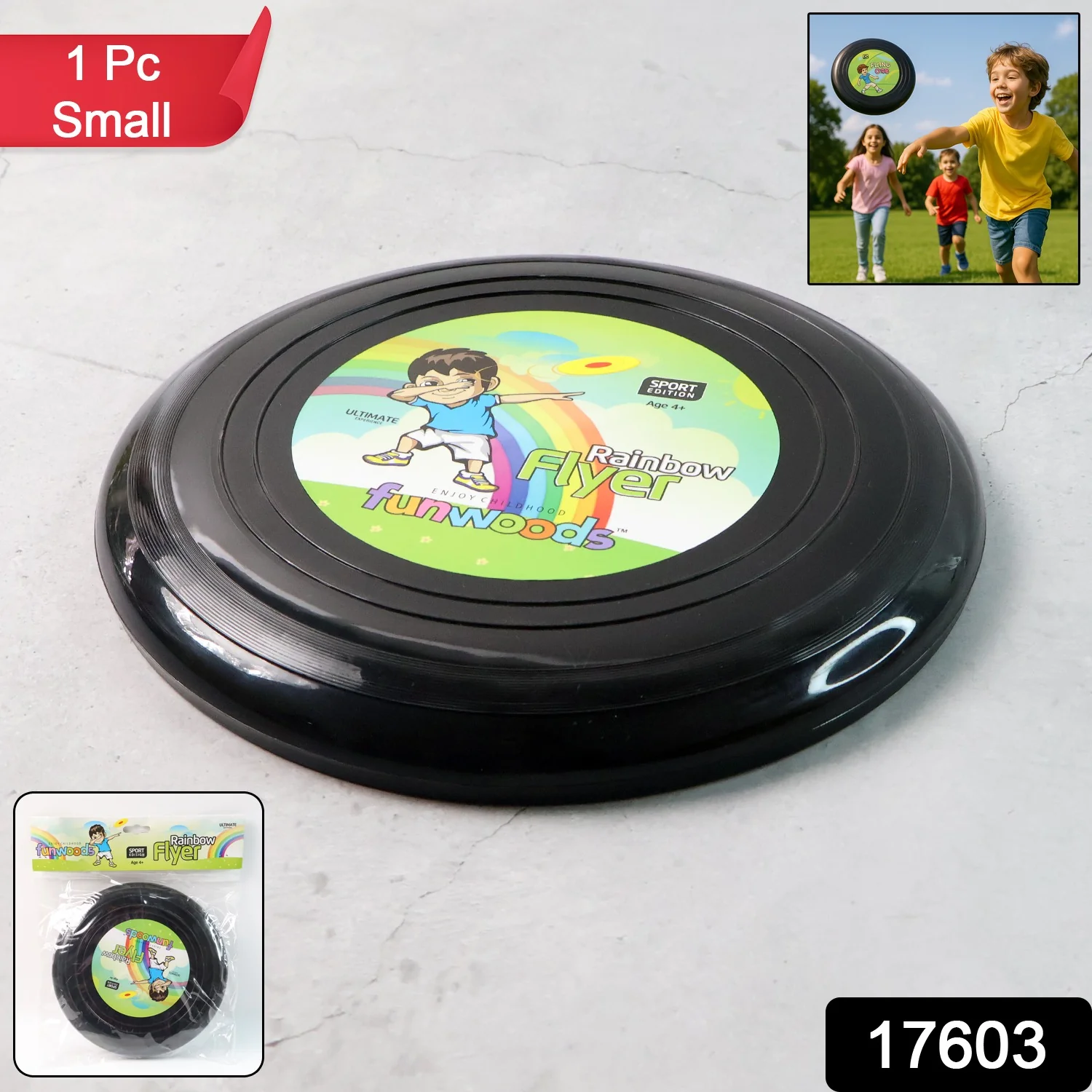 Funwoods Small Outdoor Flying Disc Throw & Catch Game Toy (1 Pc) - Image 2