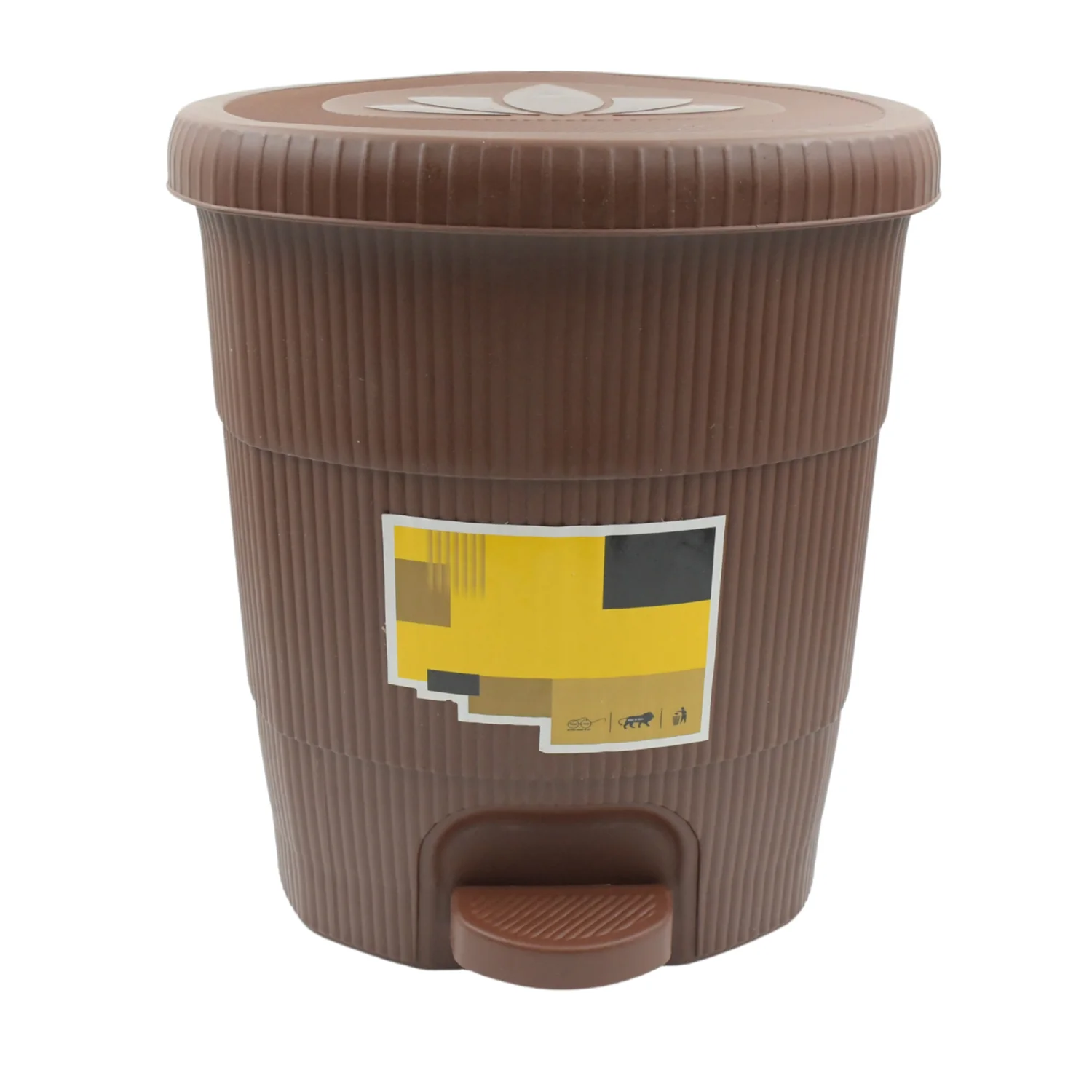 Mini Plastic Pedal Dustbin for Kitchen, Office & Car Use (1 PC) - Image 7