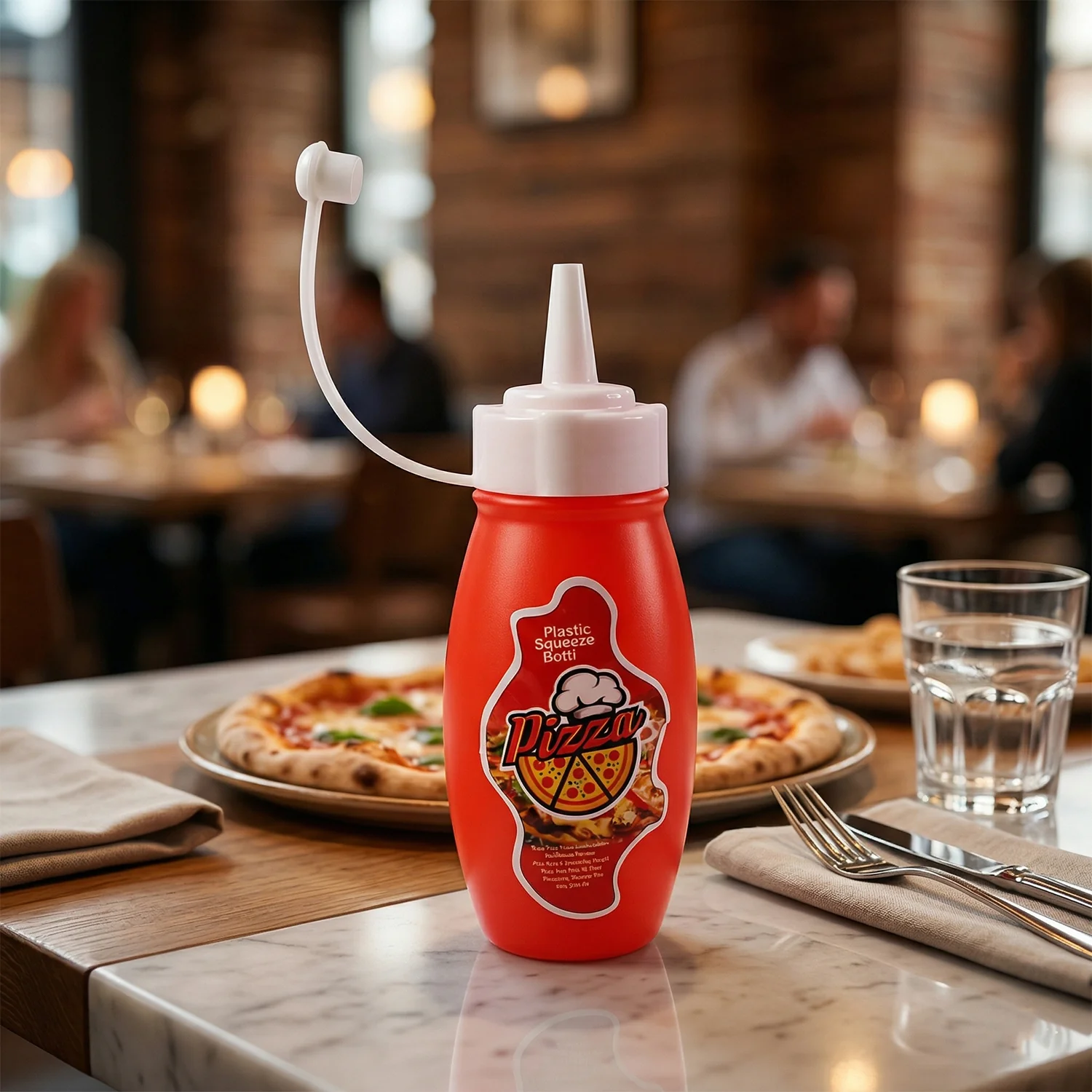 Small Plastic Squeeze Sauce Bottle for Pizza Ketchup Mayonnaise Dispensing (1 Pc) - Image 6
