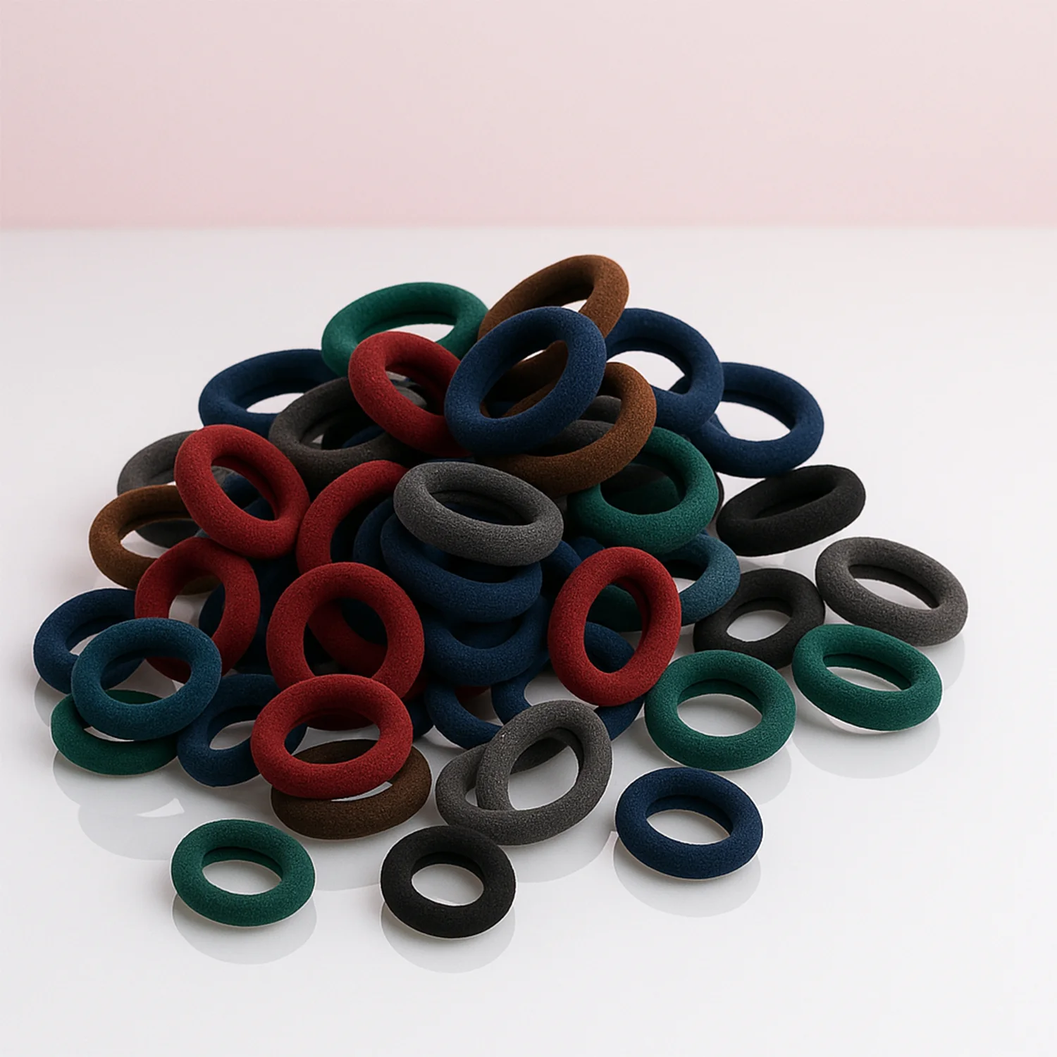 Small Hairbands Bands Hair Rubber Bands (Pack of 100 / Multicolour) - Image 6