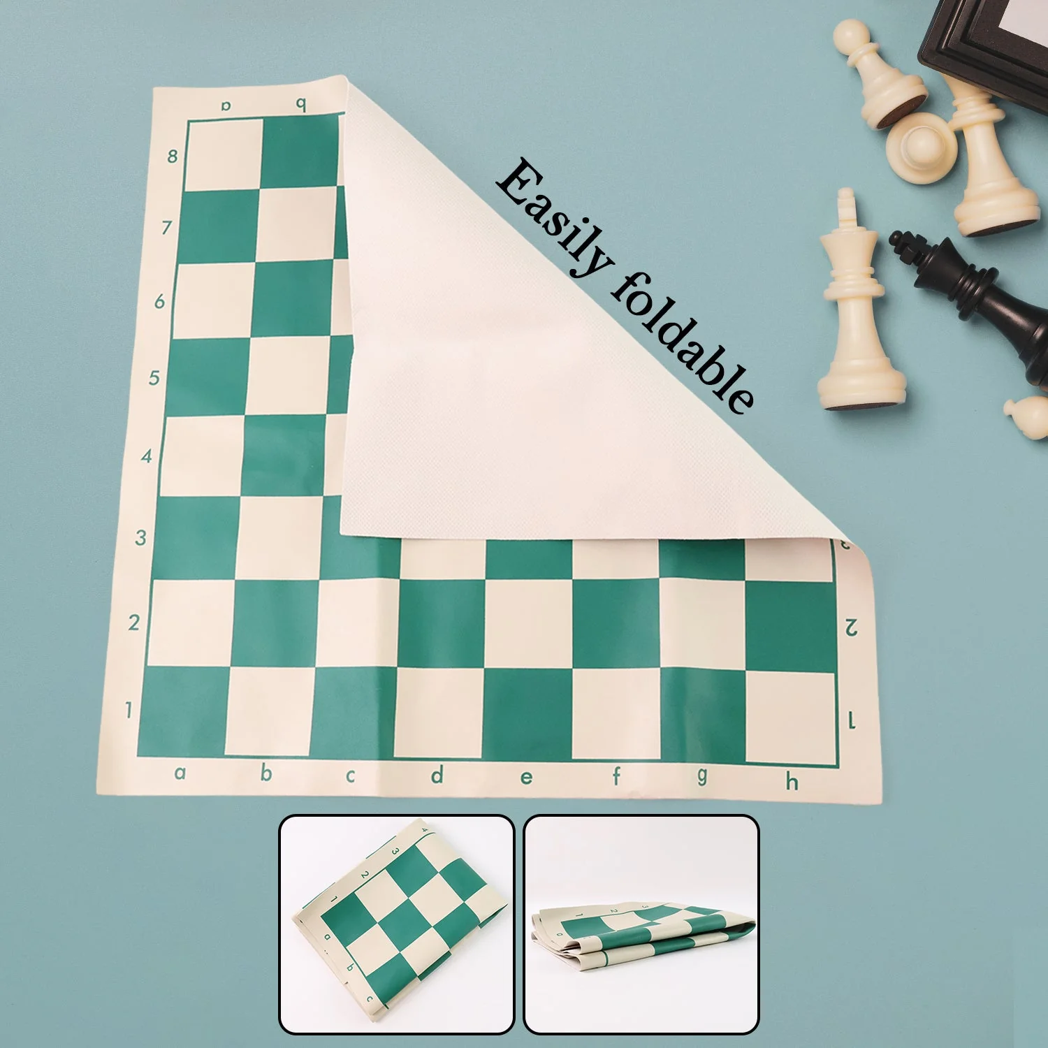 Small Premium Portable Chess Set Plastic Chess Pieces (1 Set) - Image 7