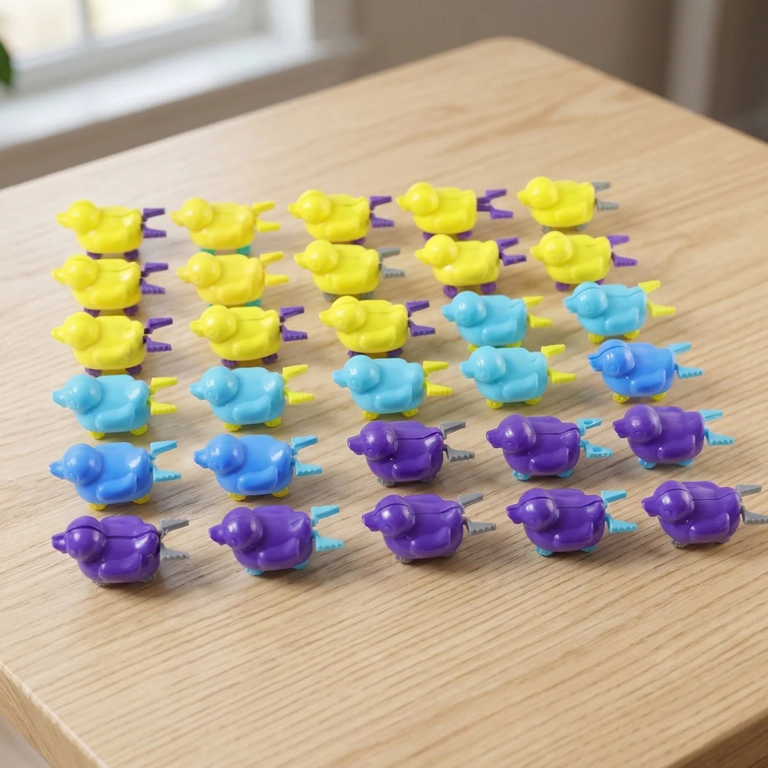 Small push back duck toy, Ejectable spring tail duck, Small DIY duck Toy (30 Pcs Set) - Image 3