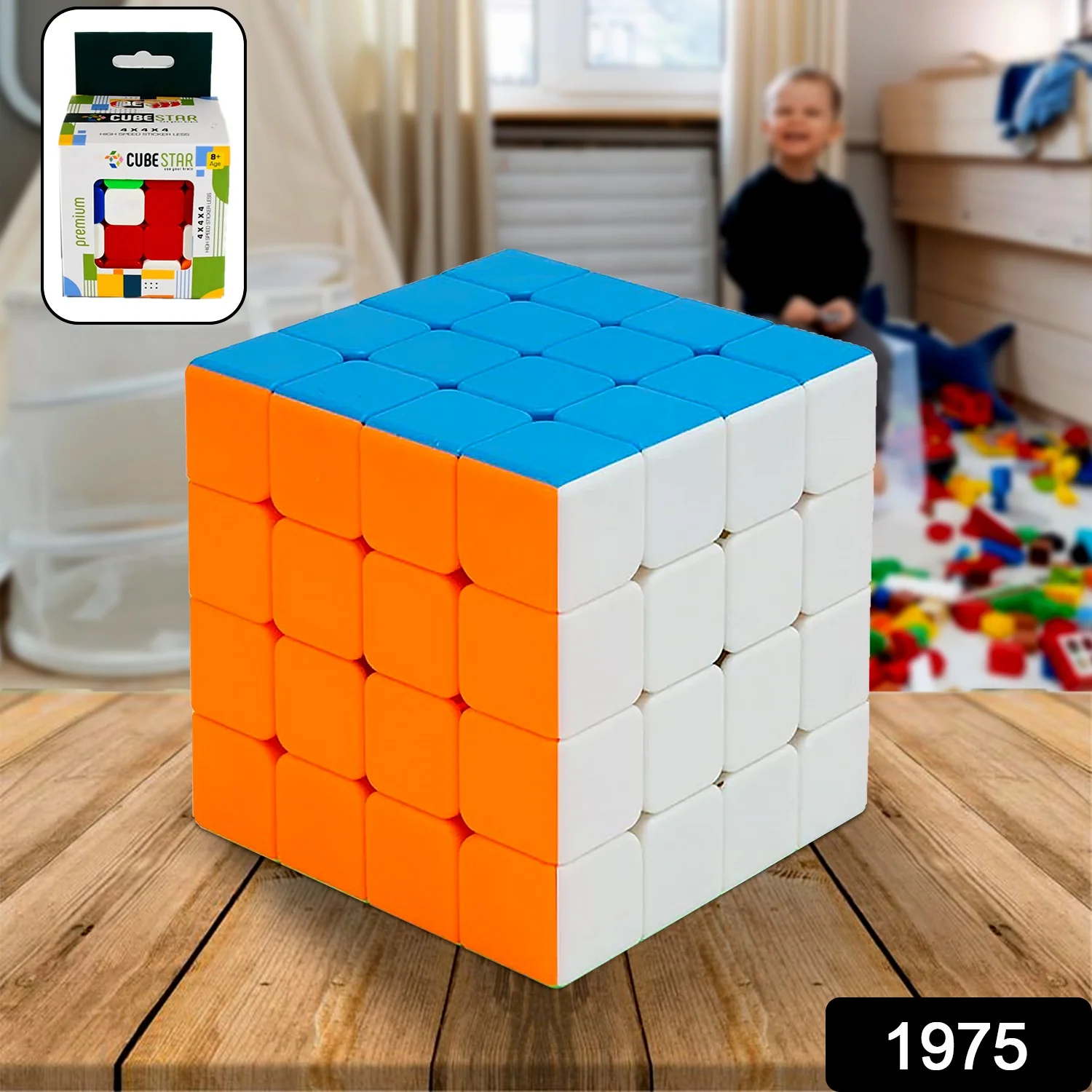 Small 4×4×4 High Speed Stickerless Magic Cube Puzzle Toy for Kids and Adults - Image 2