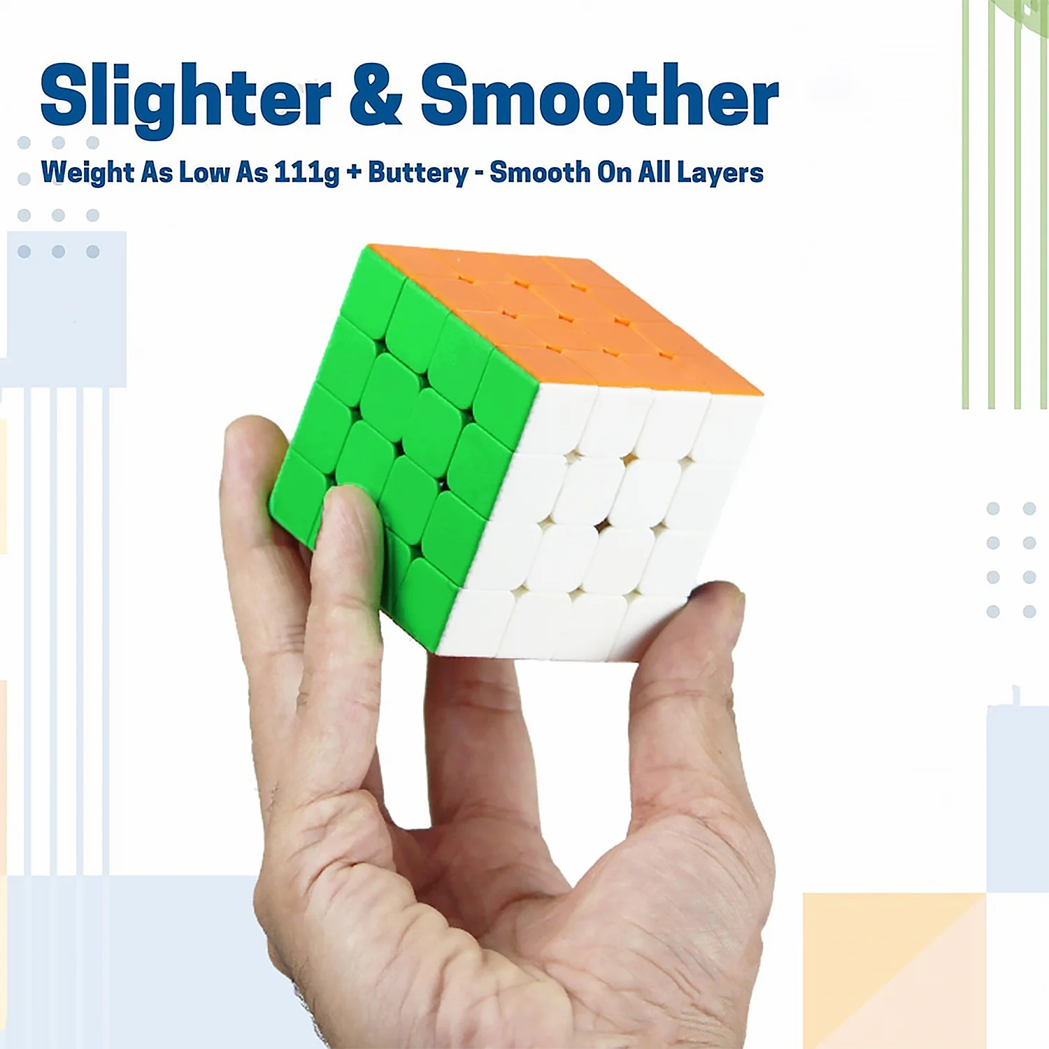 Small 4×4×4 High Speed Stickerless Magic Cube Puzzle Toy for Kids and Adults - Image 6