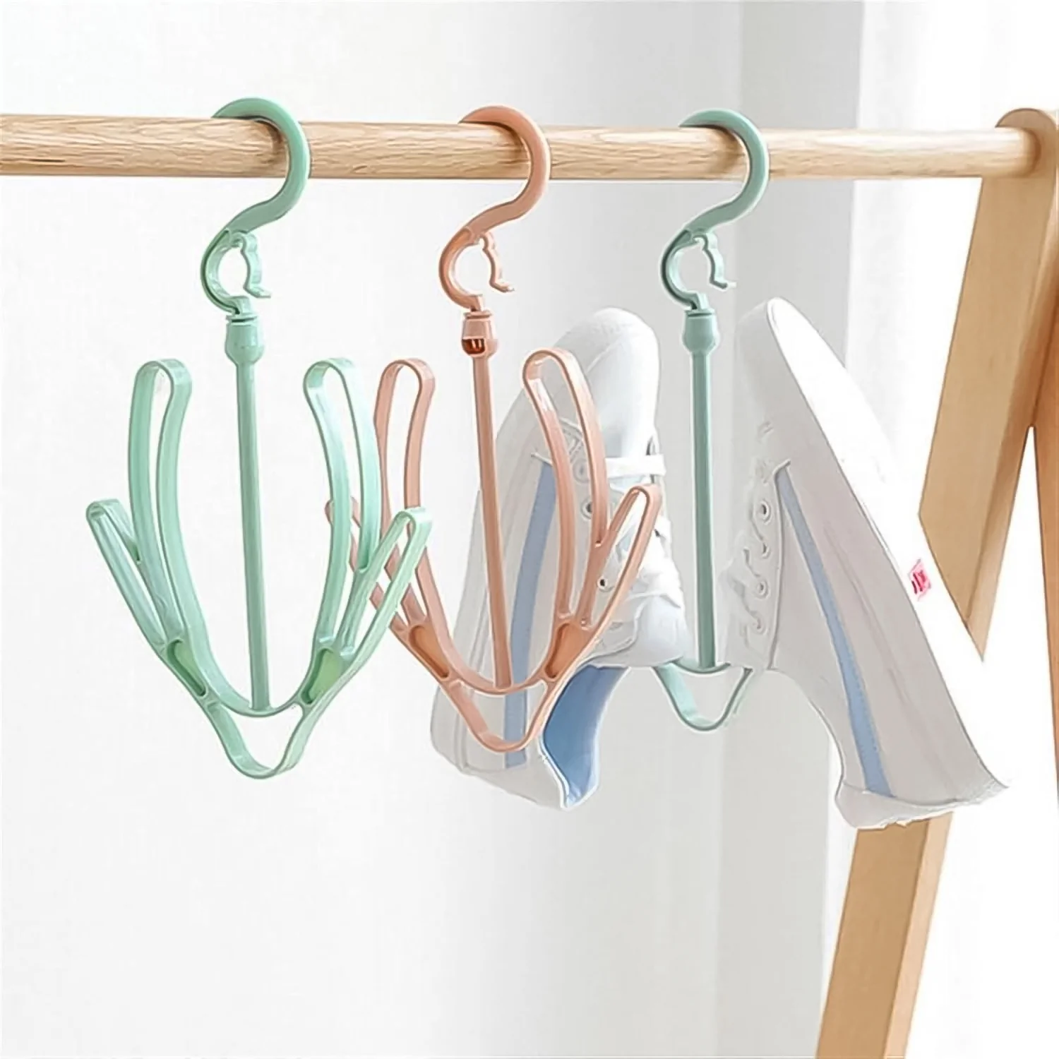 Small Shoes Drying Hanger, Rotatable Shoe Hanging Racks (1pc) - Image 3