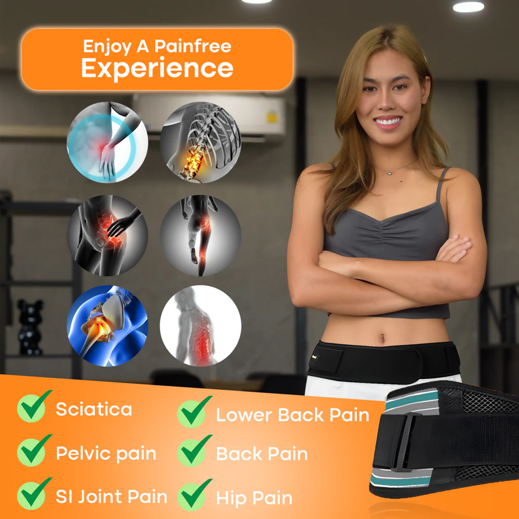 Small Size Adjustable Lower Back Support Belt for Waist & Hip - Image 3