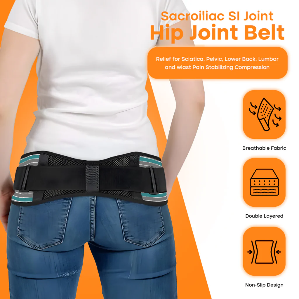 Small Size Adjustable Lower Back Support Belt for Waist & Hip - Image 4