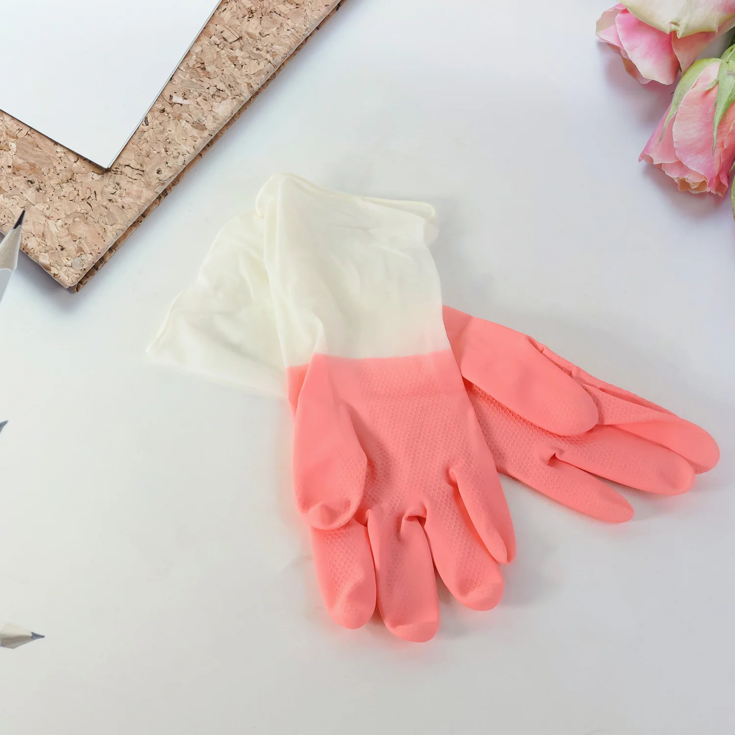 Small Size Reusable Household Cleaning Gloves (1 Pair) - Image 6