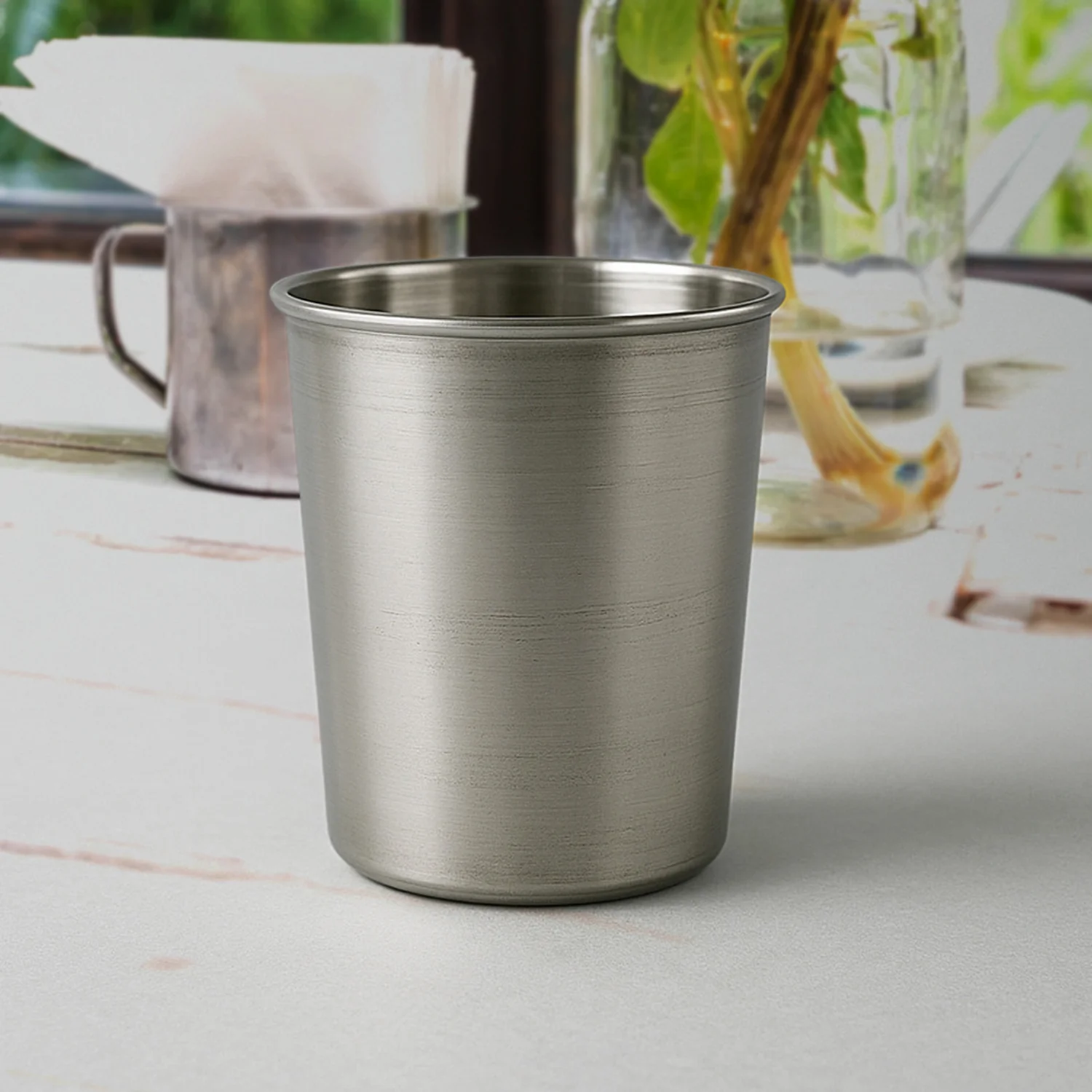 Small Stainless Steel Drinking Glass (1 Pc) - Image 3