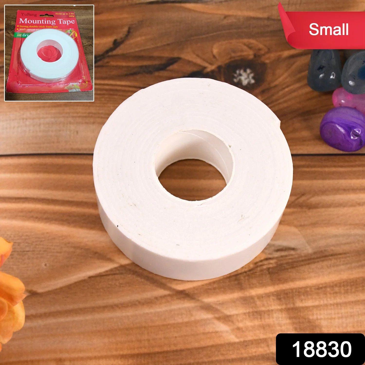 Small Strong Double Sided Tape Foam Mounting Tape (1 Pc / Small) - Image 2