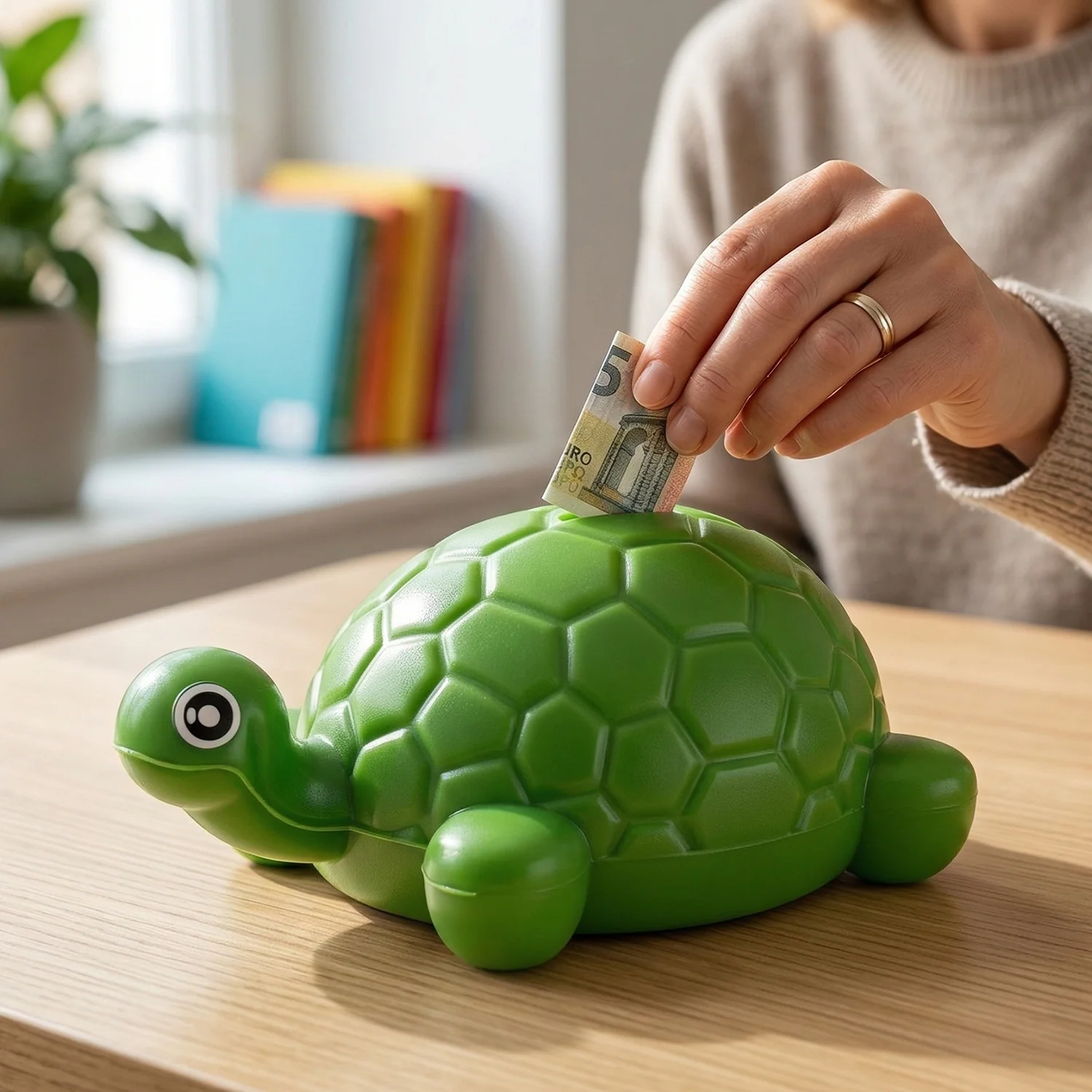 Small Tortoise Shape Money Bank Coin Saving Box (1 Pc) - Image 3