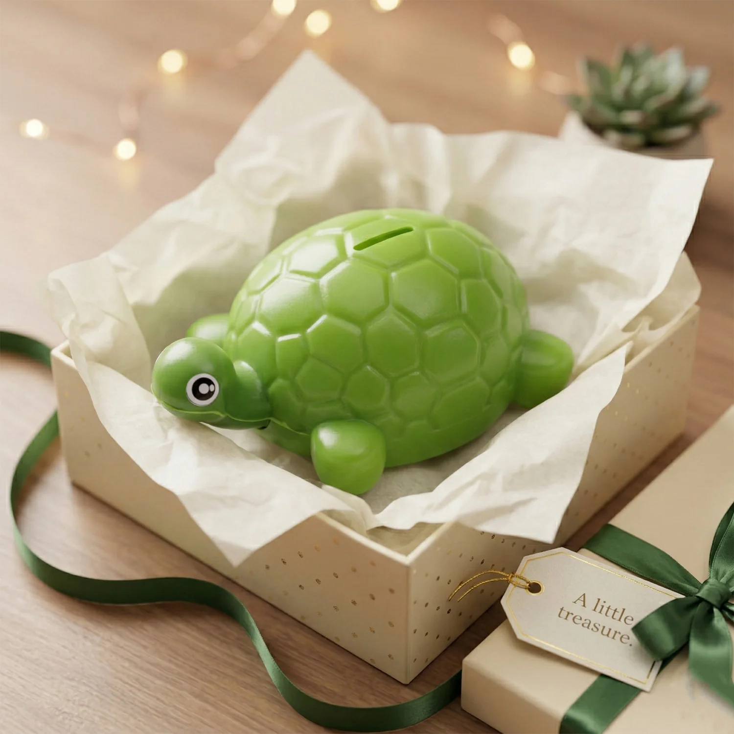 Small Tortoise Shape Money Bank Coin Saving Box (1 Pc) - Image 7