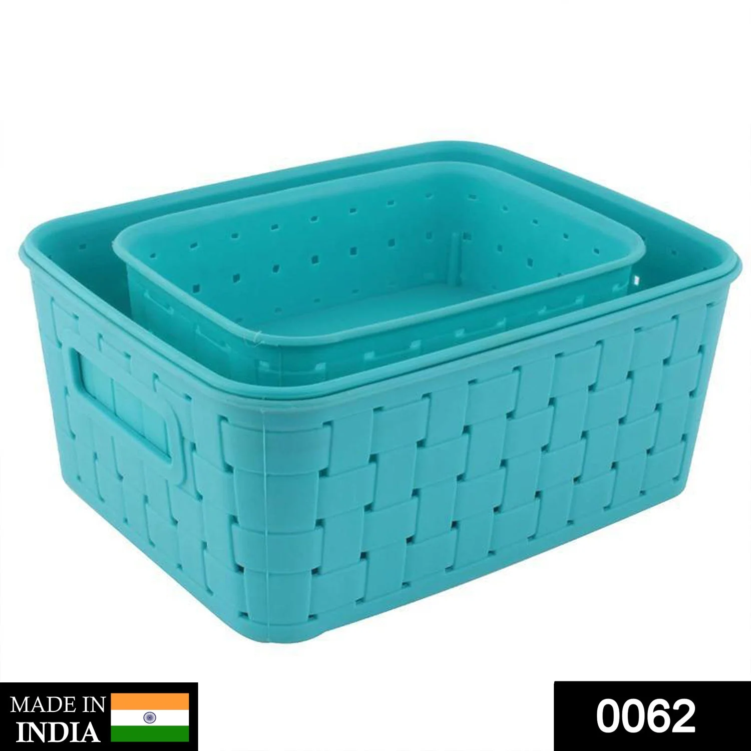 Smart Baskets for Storage(Set of 3) Sky Blue - Image 2