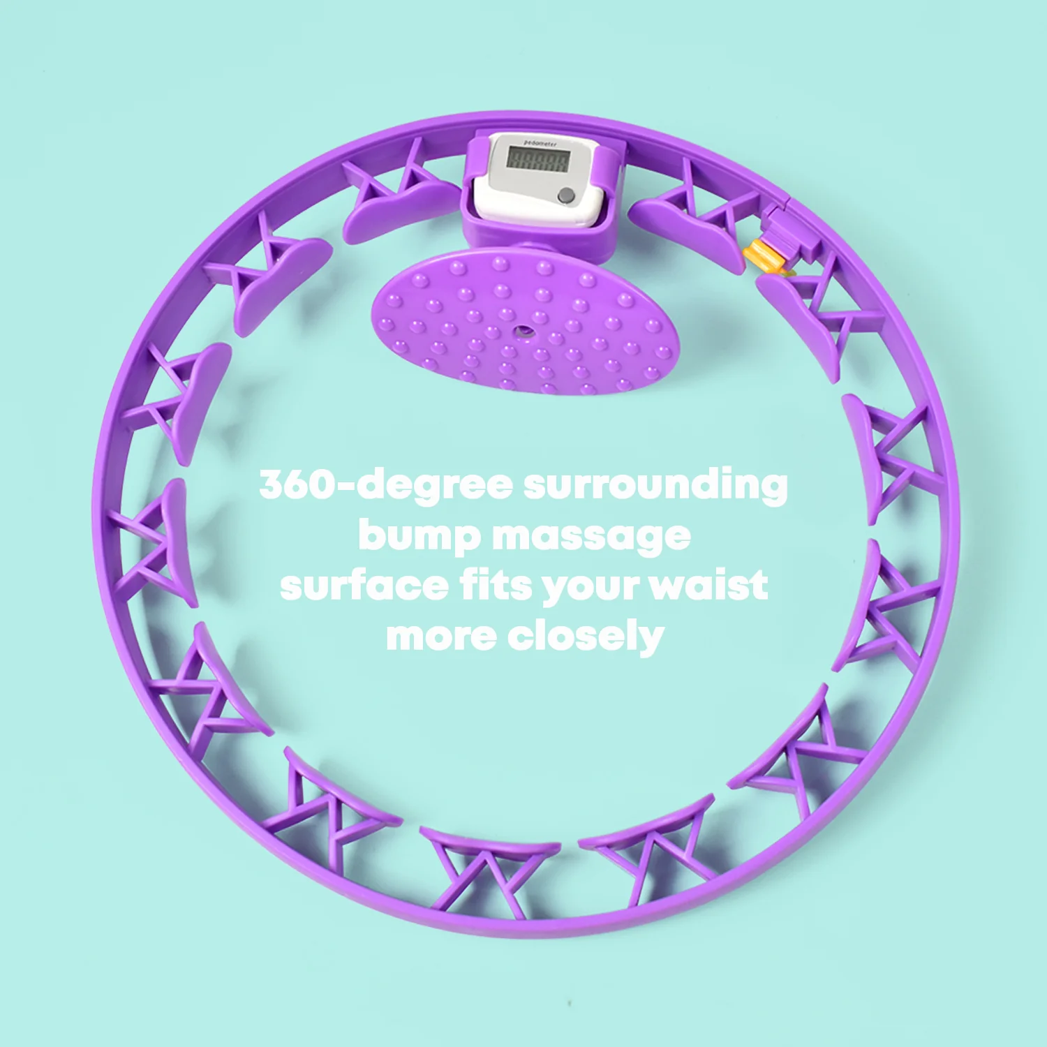 Smart Fitness Hula Hoops with Ball and Intelligent Counter (1 Pc / With Brown Box) - Image 3
