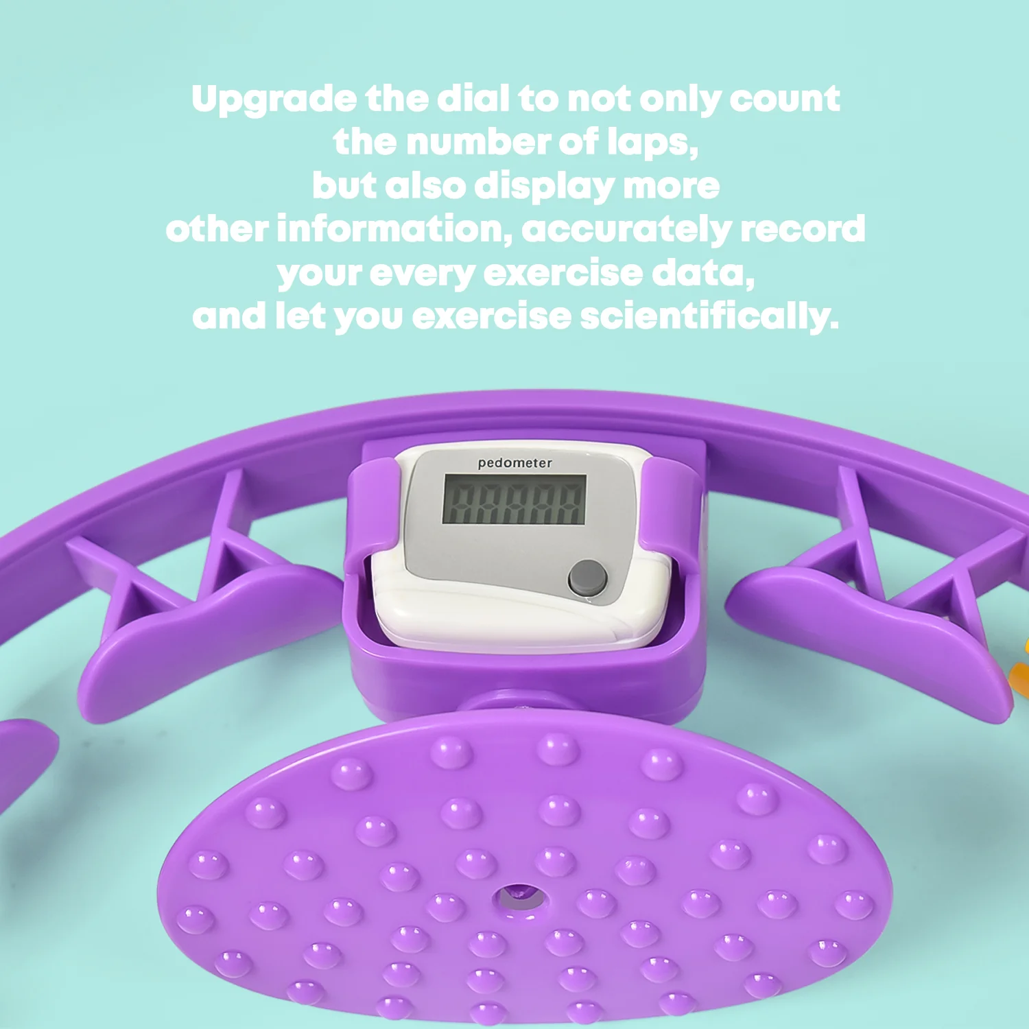 Smart Fitness Hula Hoops with Ball and Intelligent Counter (1 Pc / With Brown Box) - Image 4