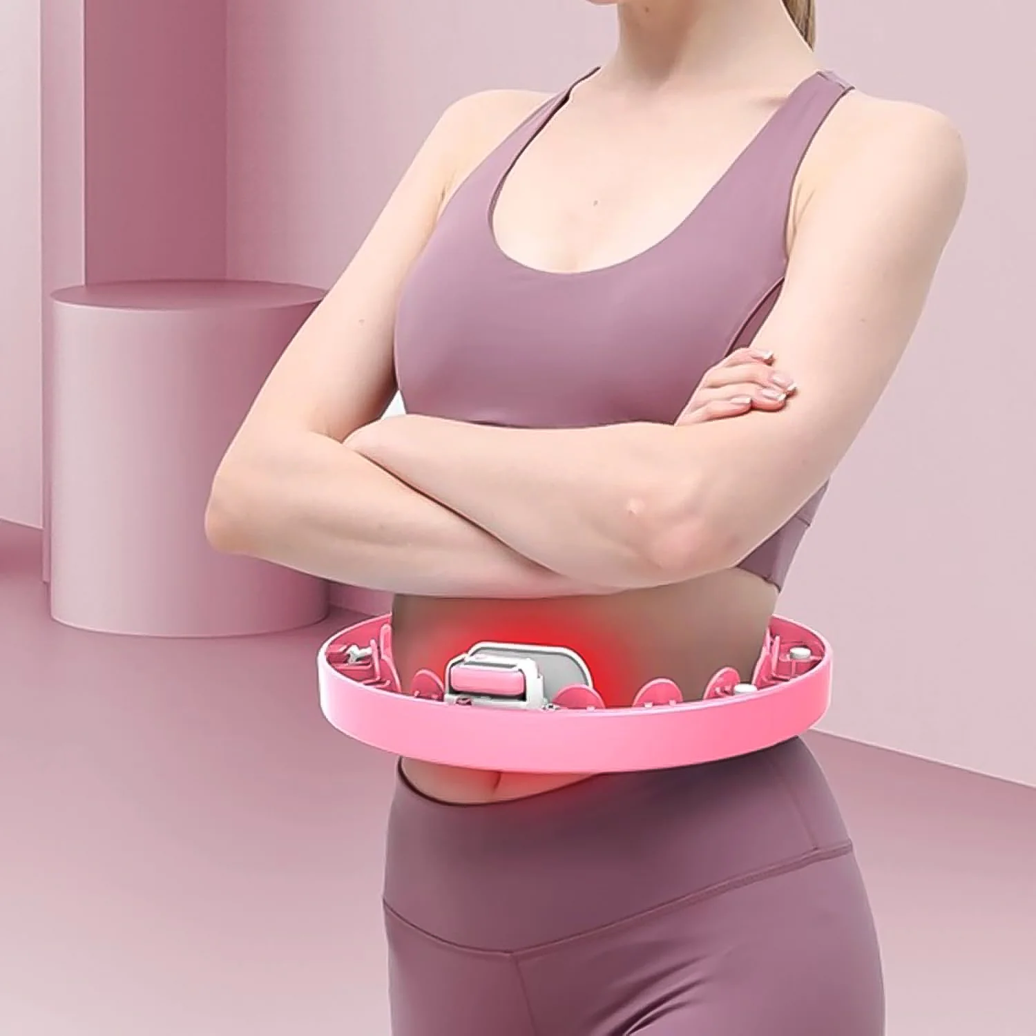 Smart Fitness Hula Hoop with Counter & Spinning Ball (1 Pc / Mix Design / Loose) - Image 3
