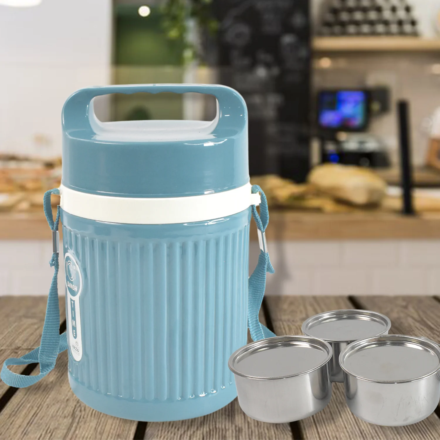 Stackable Insulated Tiffin with Handle (1 Pc): Leakproof, Hot Food Container - Image 6