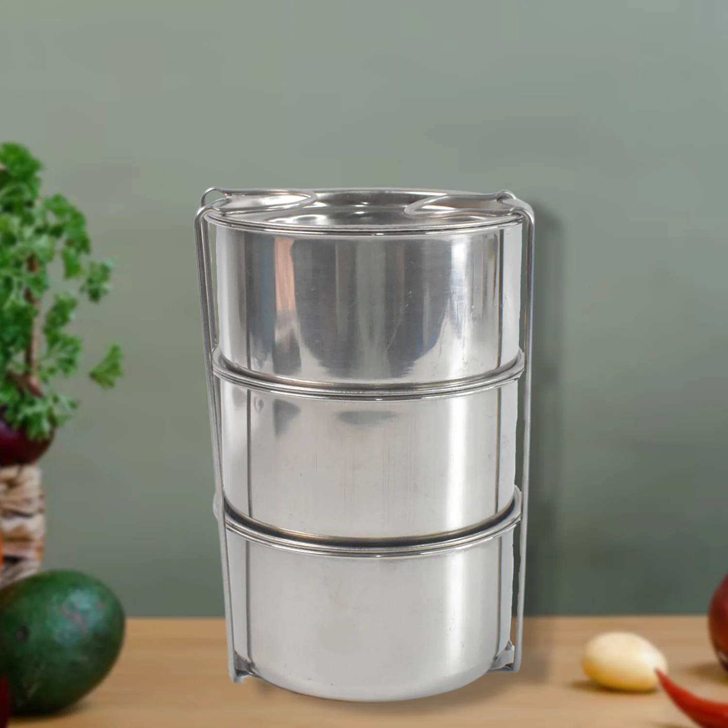 Stackable Insulated Tiffin with Handle (1 Pc): Leakproof, Hot Food Container - Image 7