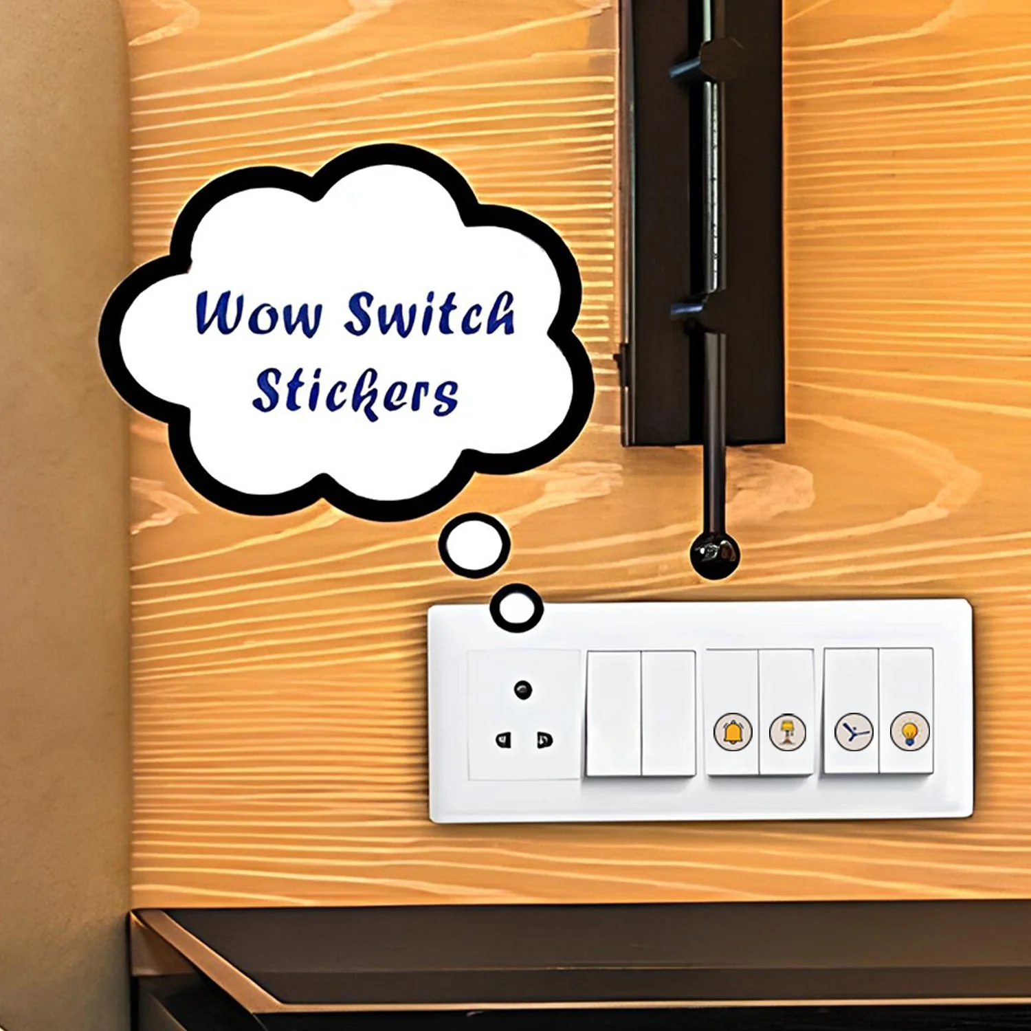 Pack of 10 Sheet Smart Switch Icon Sticker Sheet (10 Sheet, multi Icons) - Image 3