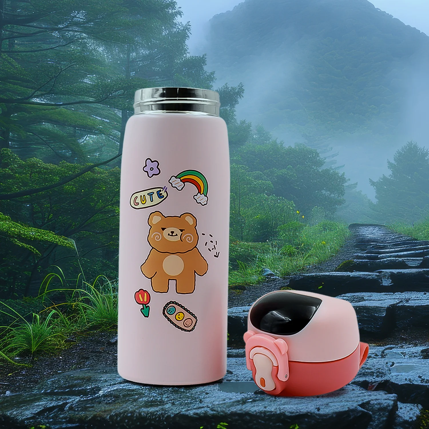 Smart Vacuum Insulated Water Bottle with LED Temperature Display (450 ML) - Image 4