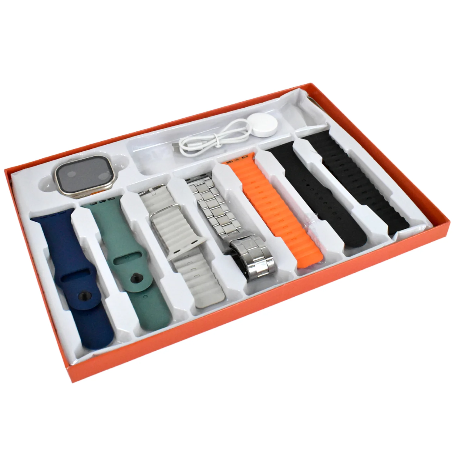 7 in 1 Ultra Smart watch Combo (1 Set / Mix Color) - Image 5