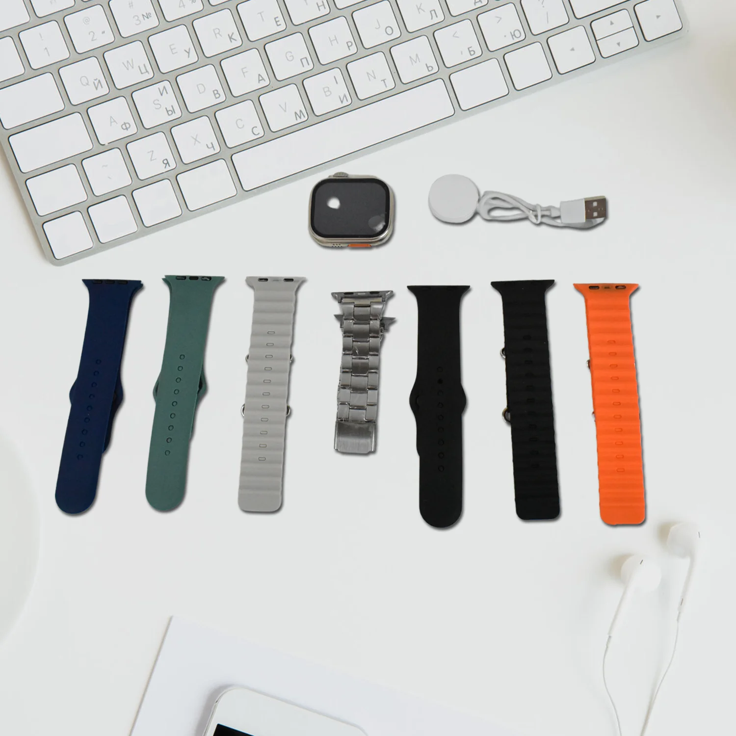 7 in 1 Ultra Smart watch Combo (1 Set / Mix Color) - Image 6