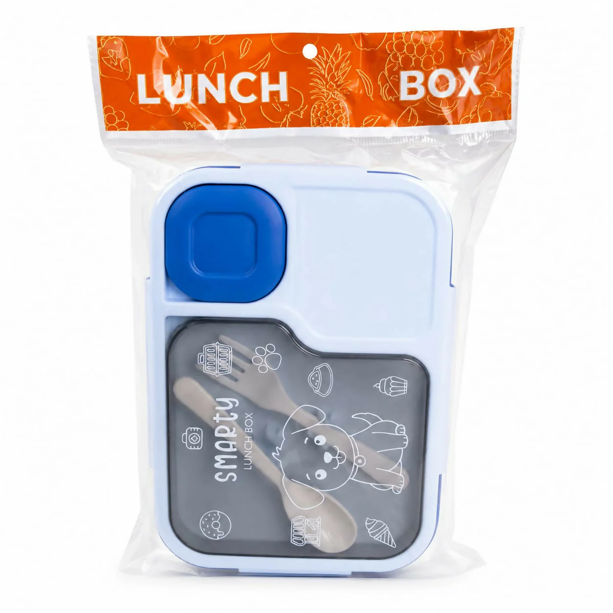 Smarty Kids Lunch Box with Snack Container Spoon Fork for School - Image 7