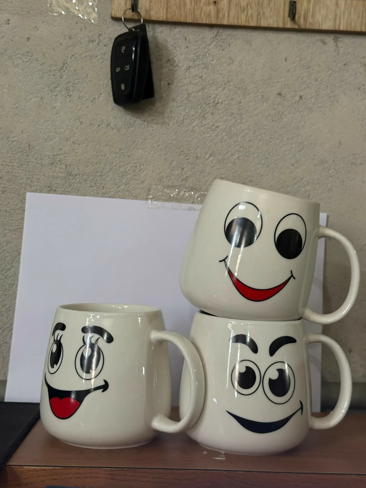 Smiley Face Printed Ceramic Coffee Mug Cute Tea Cup (Design may vary) - Image 5