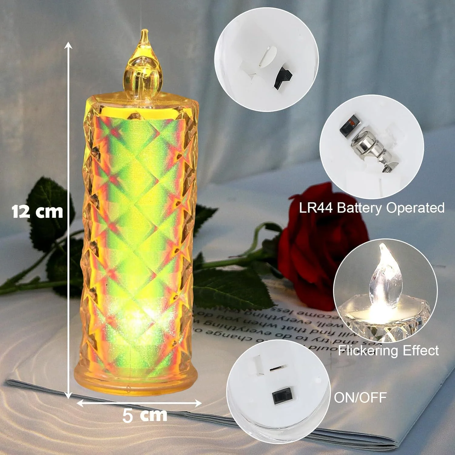 Smokeless LED Candles (12 Pc) - Image 4