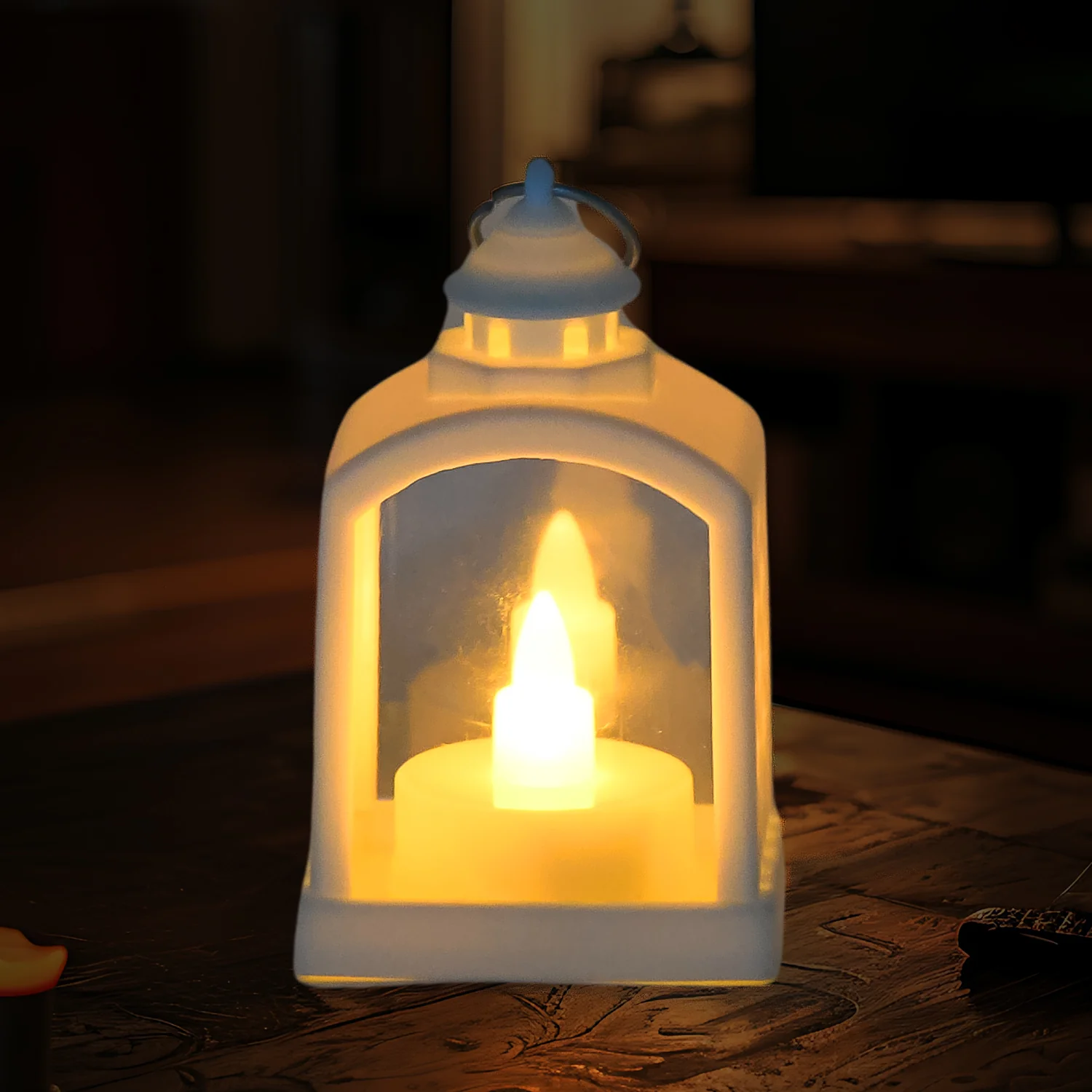 Smokeless Led Light Lantern Lamp, Diwali (1 Pc) - Image 3
