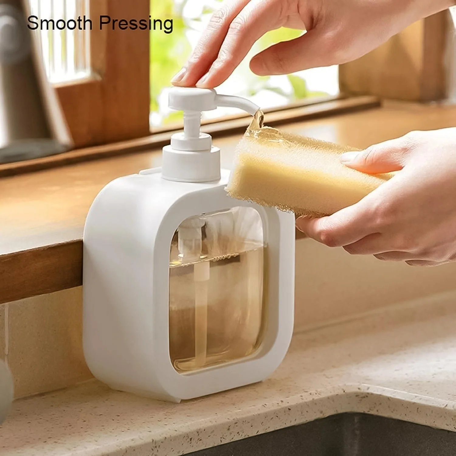 Snap sink Dispenser Plastic Clear Empty Pump Lotion Bottles (1 Set) - Image 4