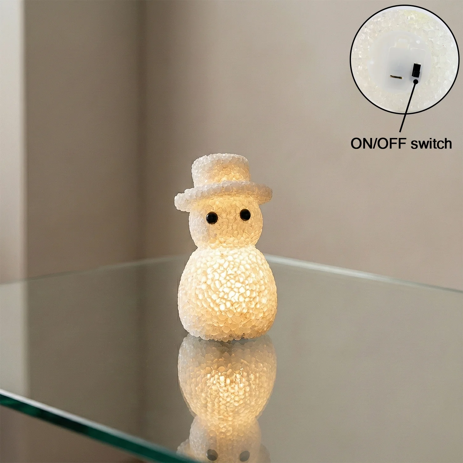 Snowman-Shaped Decorative LED Night Lamp (1 Pc) - Image 3