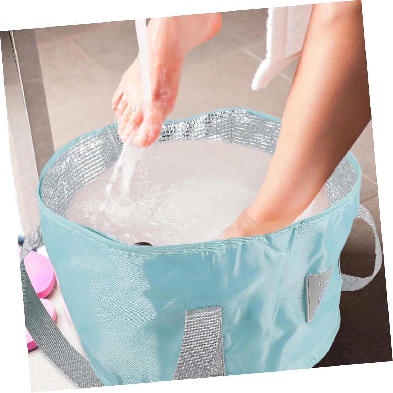 Soaking Feet Foldable Foot Tub Portable Bath Bag (1 Pc) - Image 4