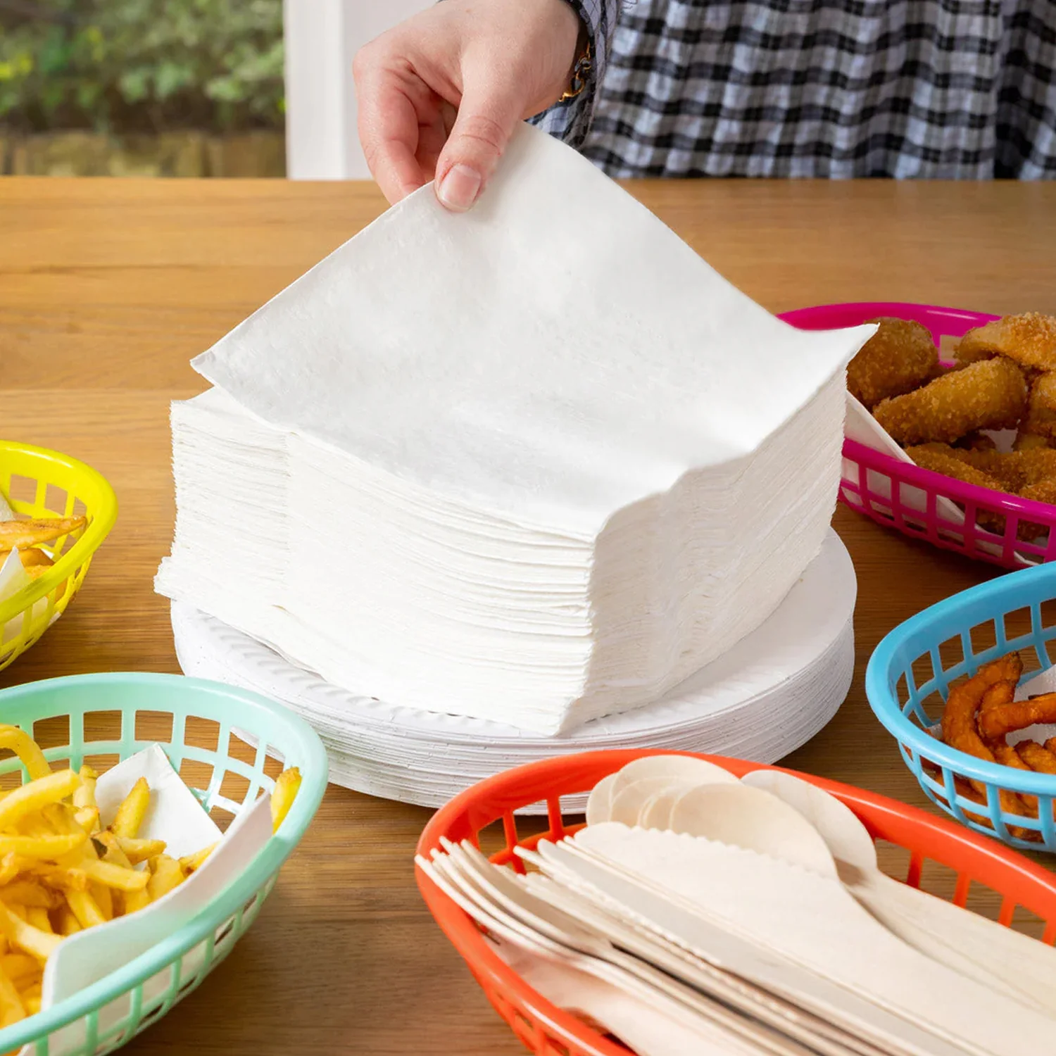 Soft & Absorbent Disposable Tissue Napkins  / Paper (75 Pc) - Image 7
