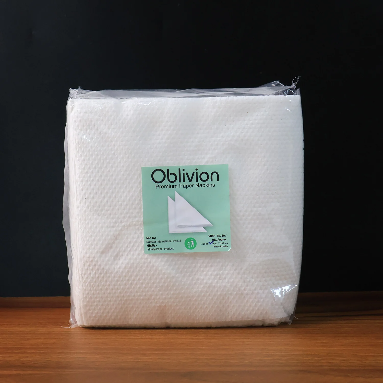 Soft & Absorbent Disposable Tissue Napkins  / Paper (75 Pc) - Image 9