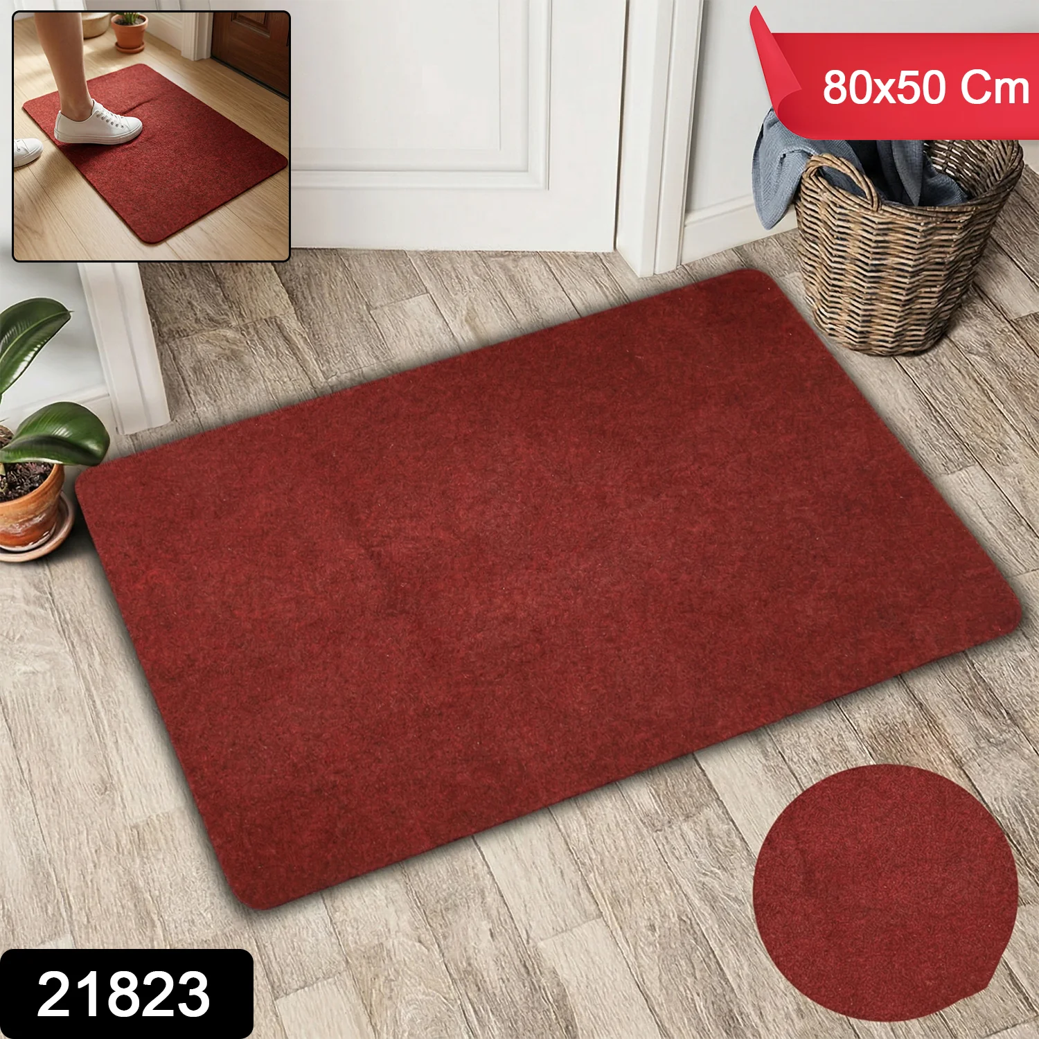 Soft Anti Slip Door Floor Mat (80x50 Cm) - Image 2