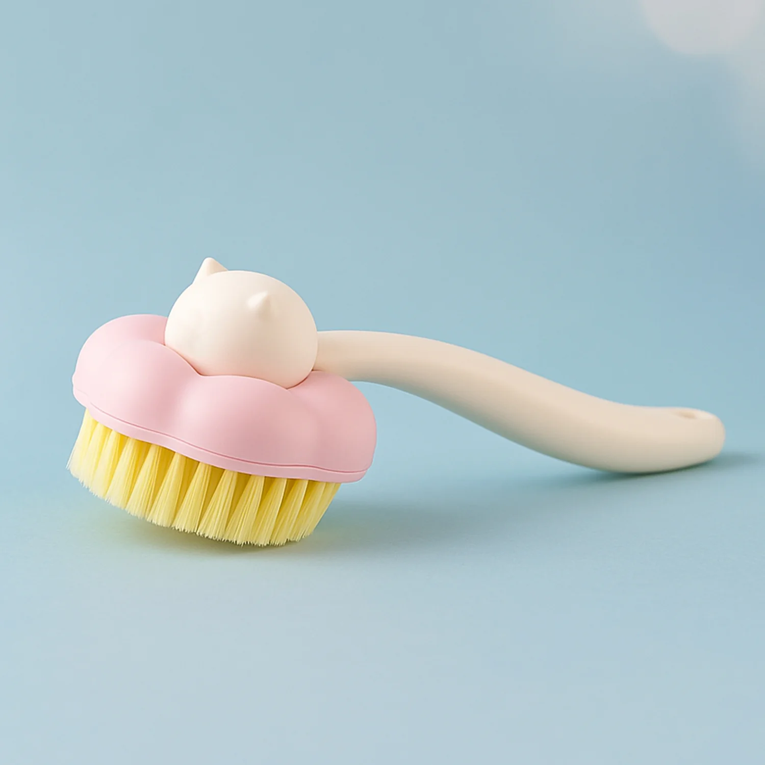 Soft Bristle Bath Brush with Long Handle (1 Pc) - Image 3