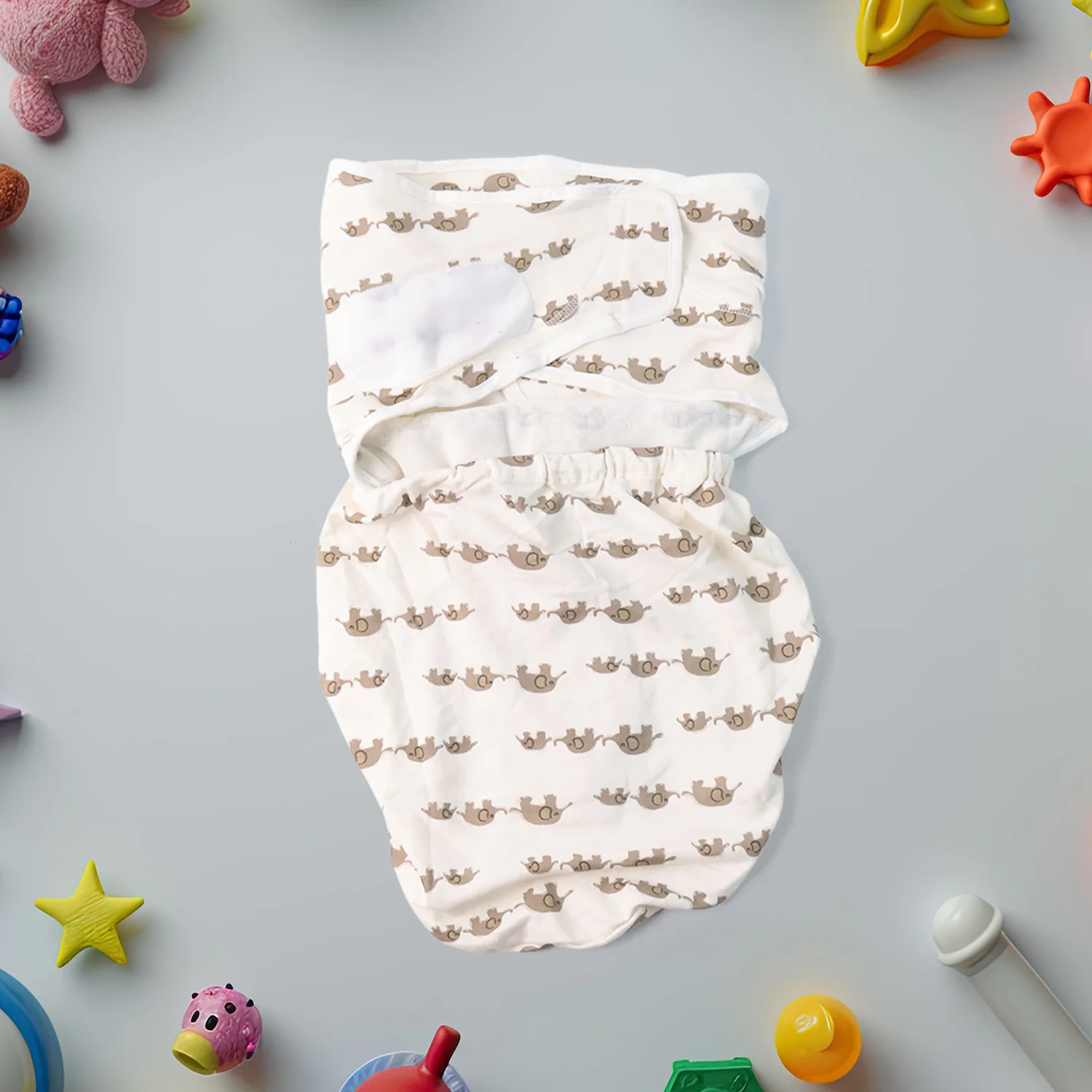 Soft Cotton Adjustable Baby Swaddle Wrap for Newborns (1 Pc) - Image 6