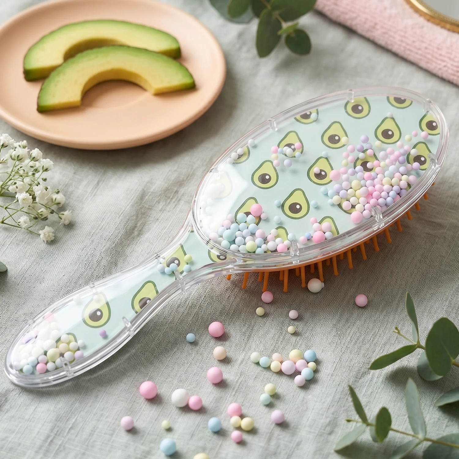 Soft Cushion Hair Brush Detangling Comb (1 Pc) - Image 7