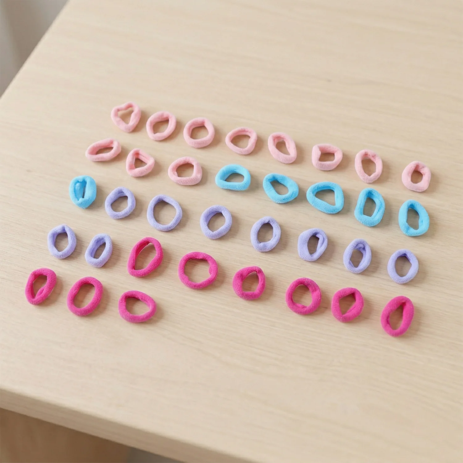 Soft Elastic Hair Bands 35 Pc Set – Stretchable No Damage Hair Ties - Image 3