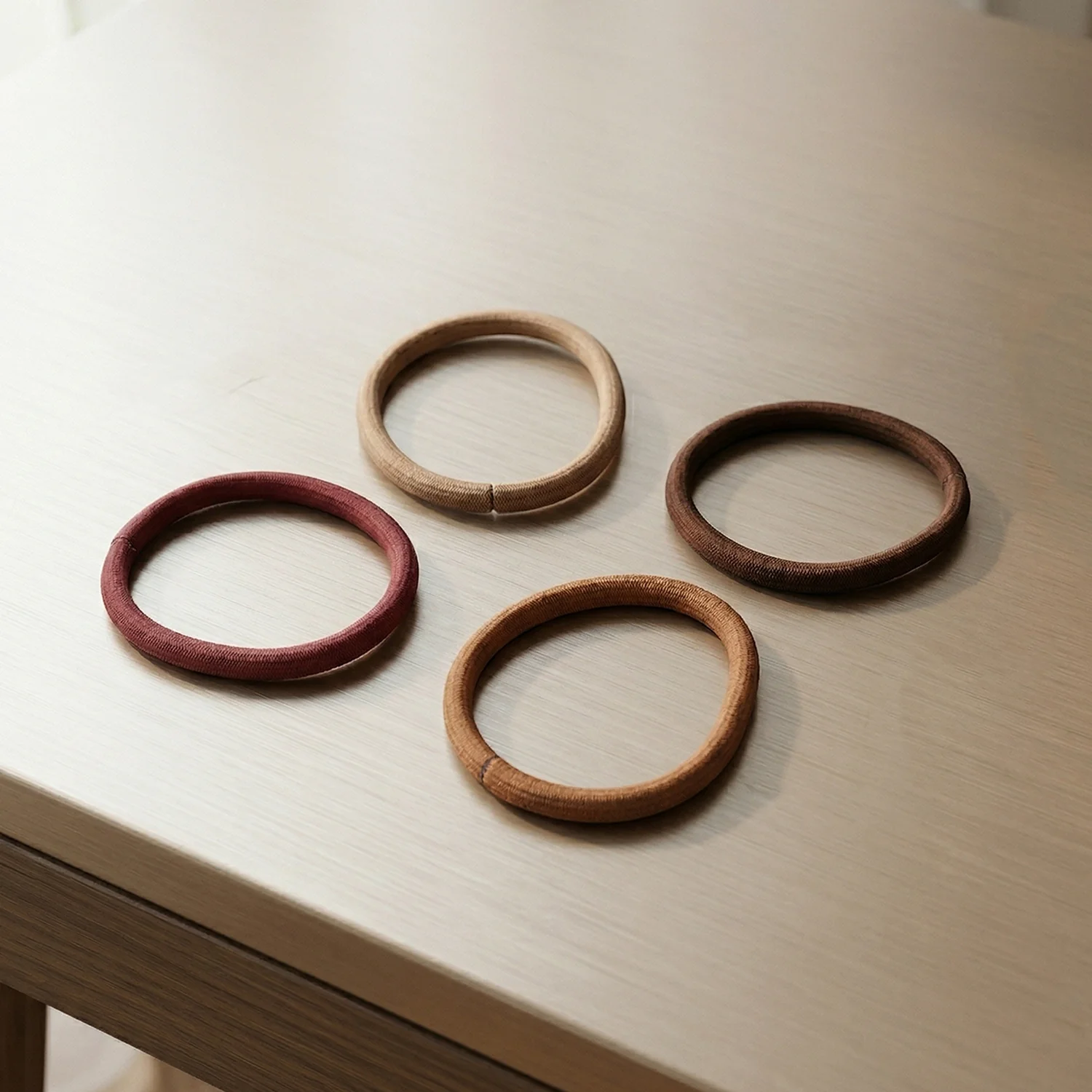 Soft Elastic Hair Bands for Women & Girls 40 Pc Mix Color - Image 3