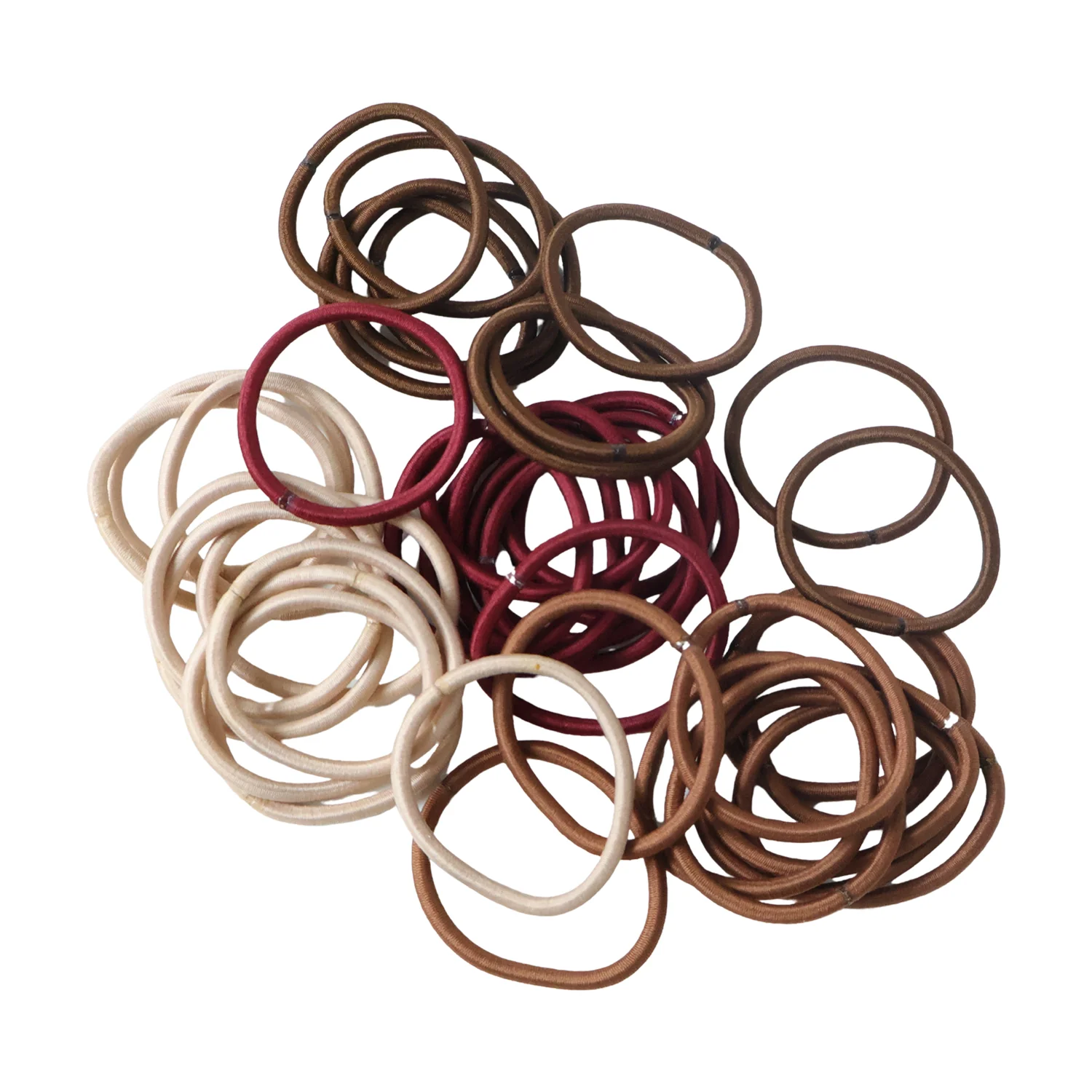 Soft Elastic Hair Bands for Women & Girls 40 Pc Mix Color - Image 4