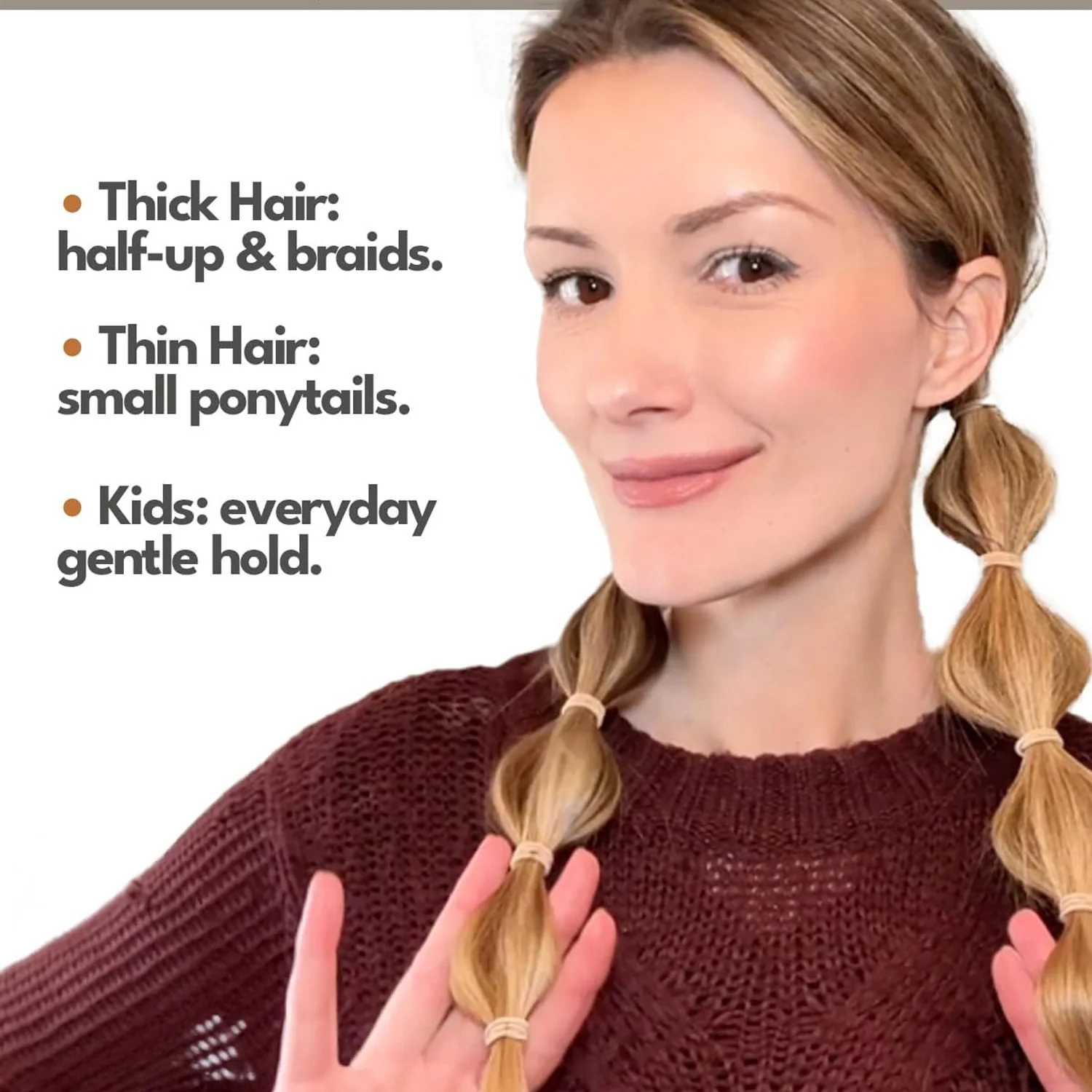 Soft Elastic Hair Bands for Women & Girls 40 Pc Mix Color - Image 5